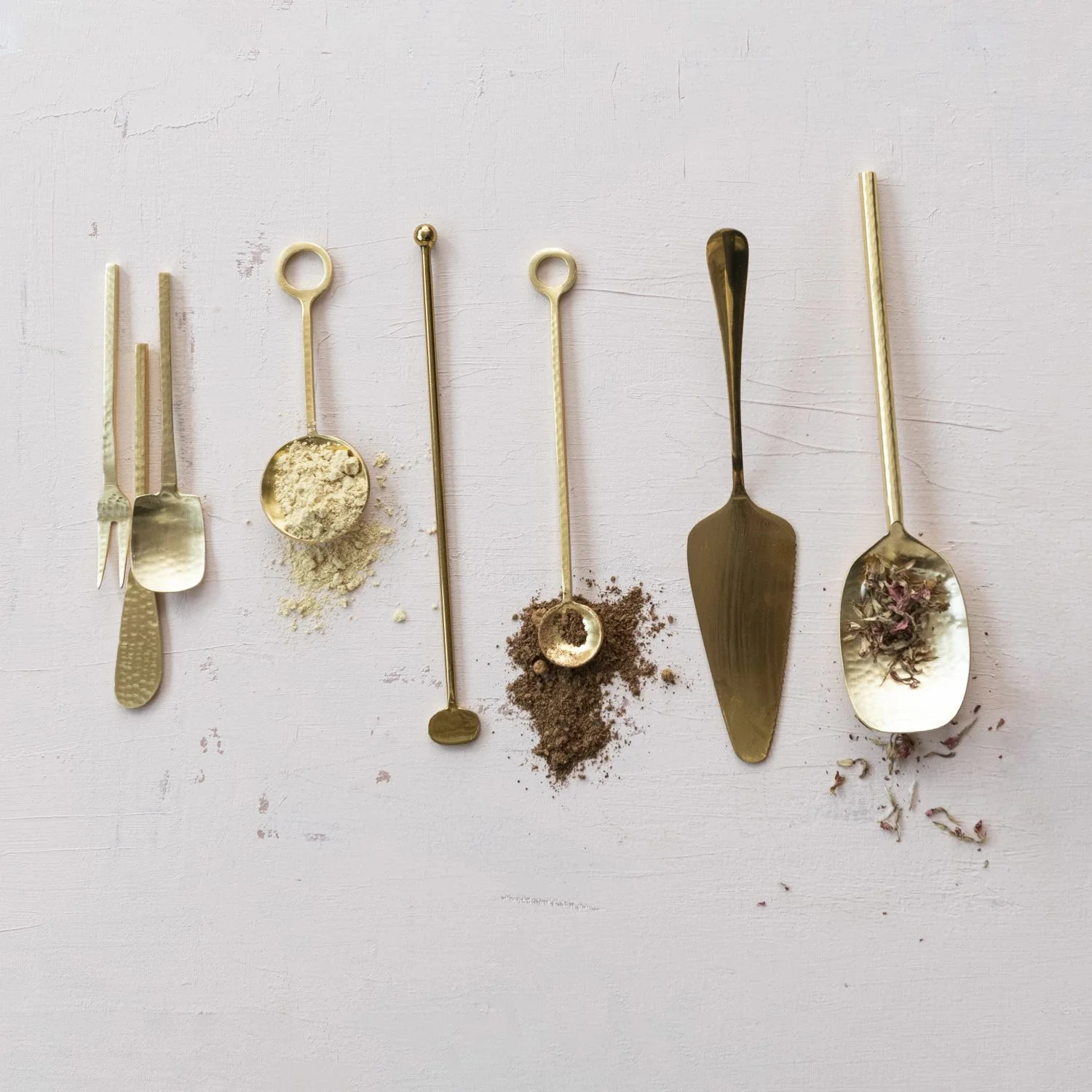 Gold Finish Stainless Serving Spoon - Image 3