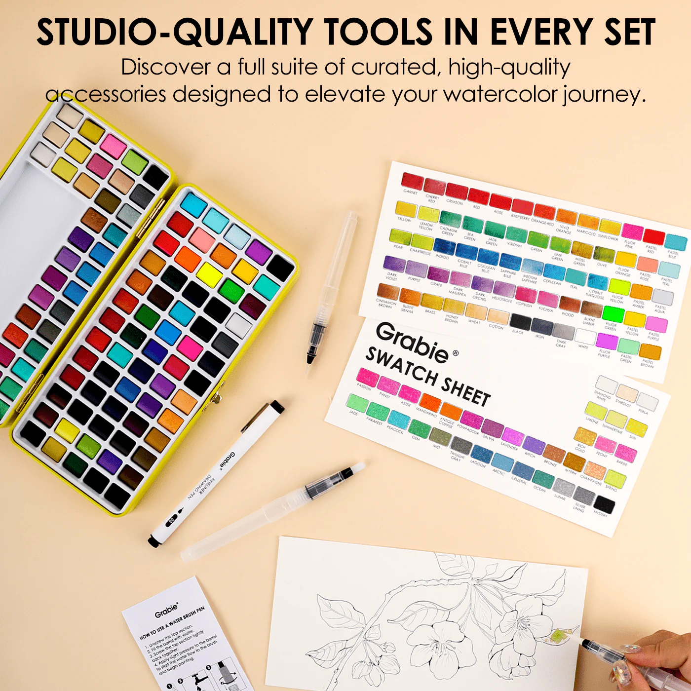 Premium Watercolor Set of 100 - Image 8