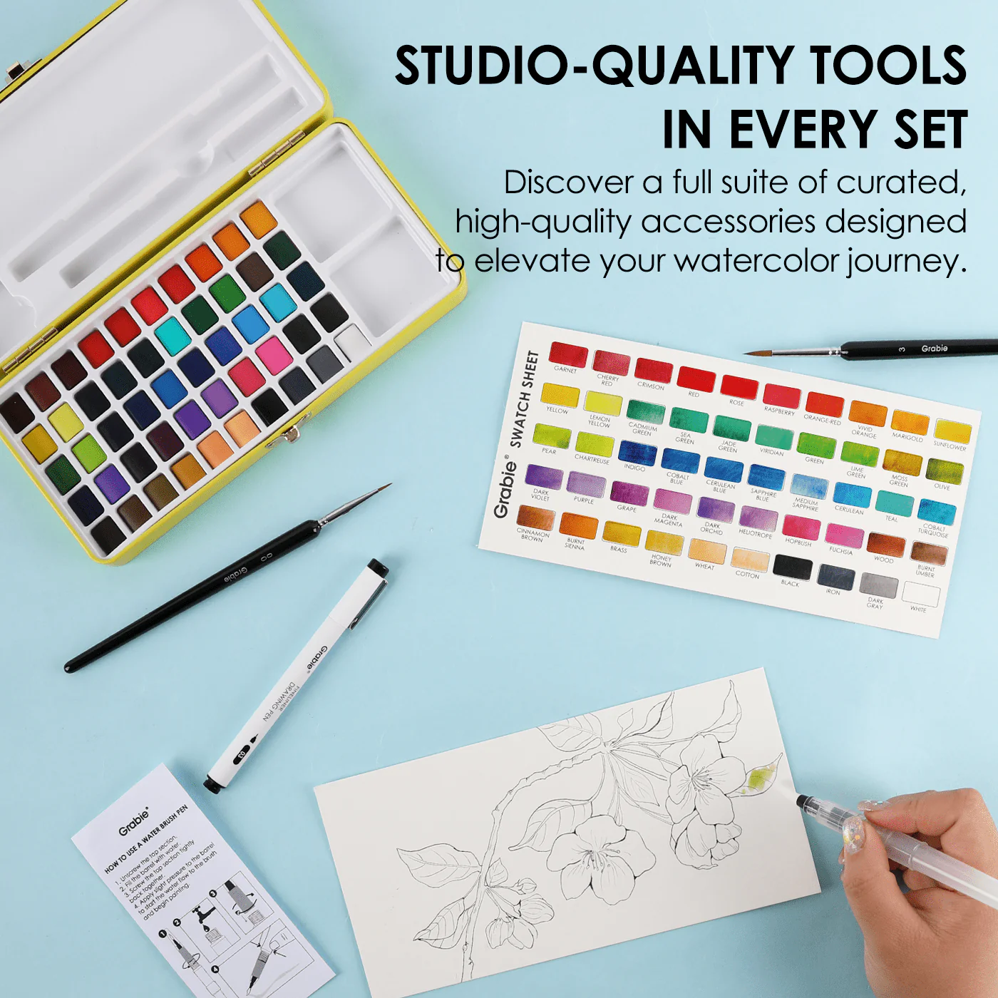 Premium Watercolor Set of 50 - Image 7