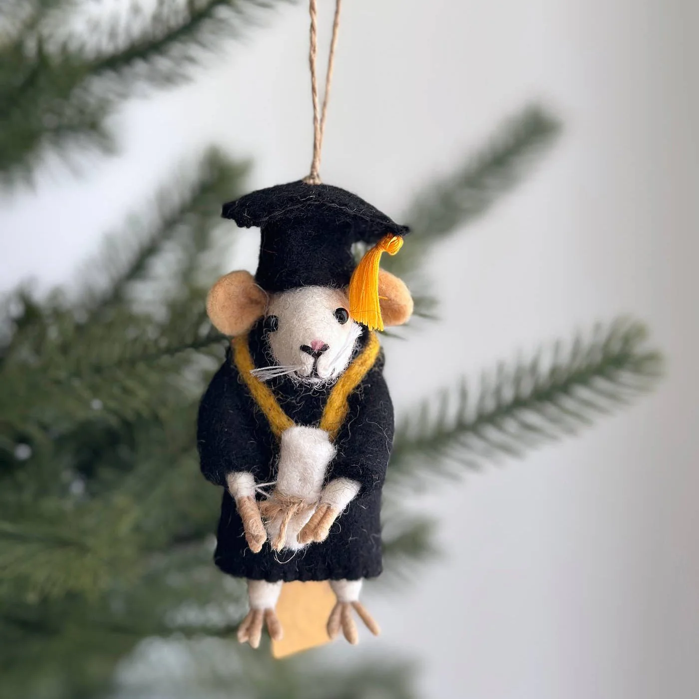 Graduate Mouse Ornament - Image 2