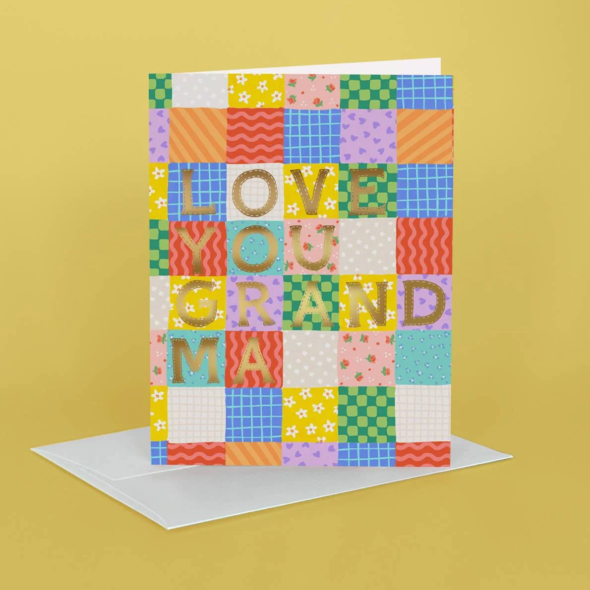 Grandma Patchwork Mother's Day Card