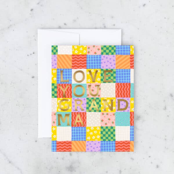 Grandma Patchwork Mother's Day Card - Image 2