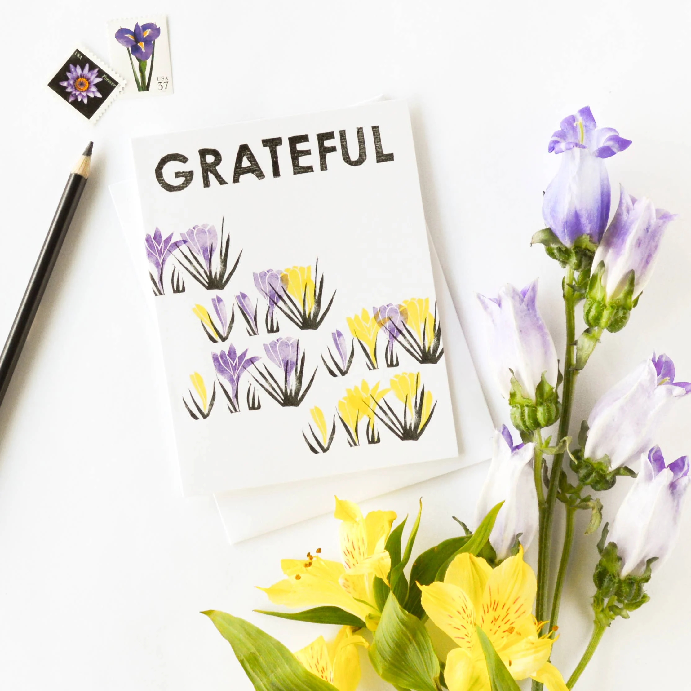 Grateful Crocus Card - Image 2