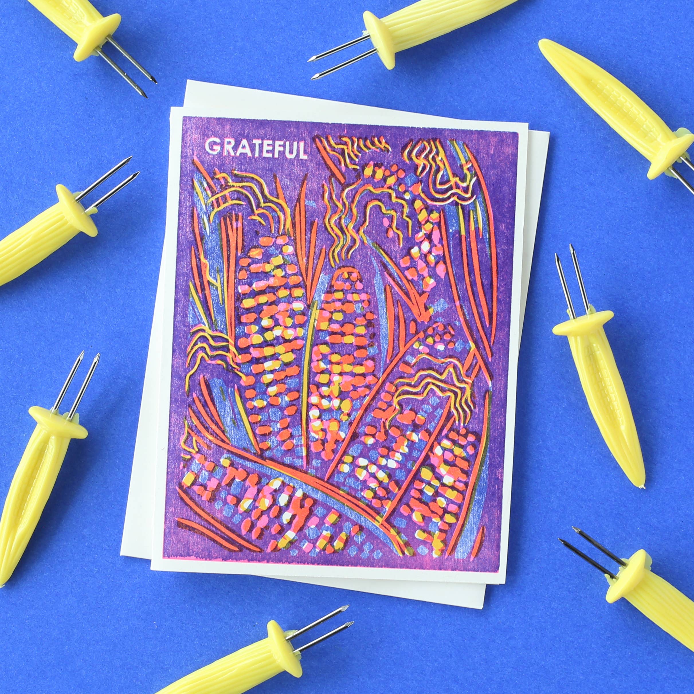 Grateful Rainbow Corn Card - Image 3