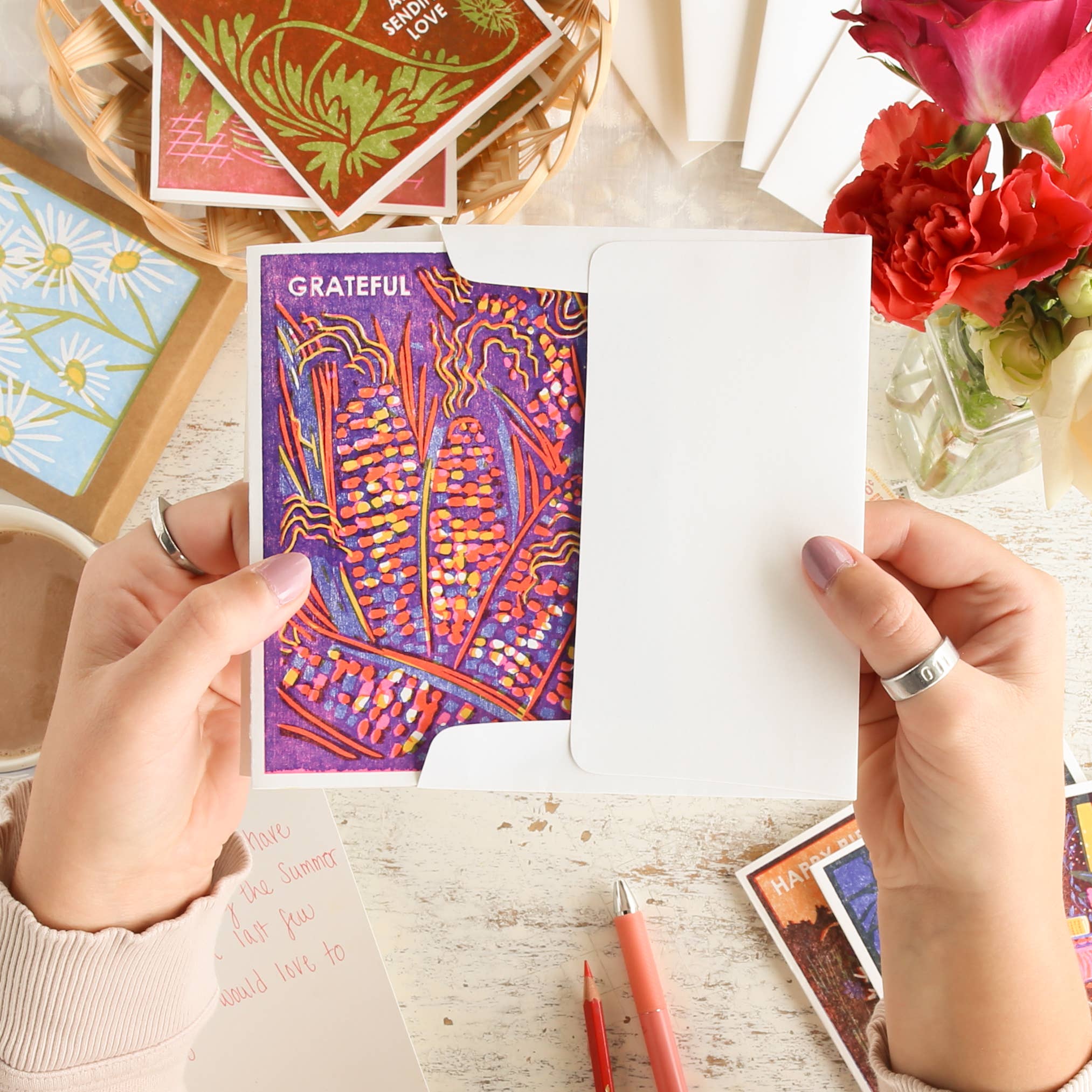 Grateful Rainbow Corn Card - Image 4