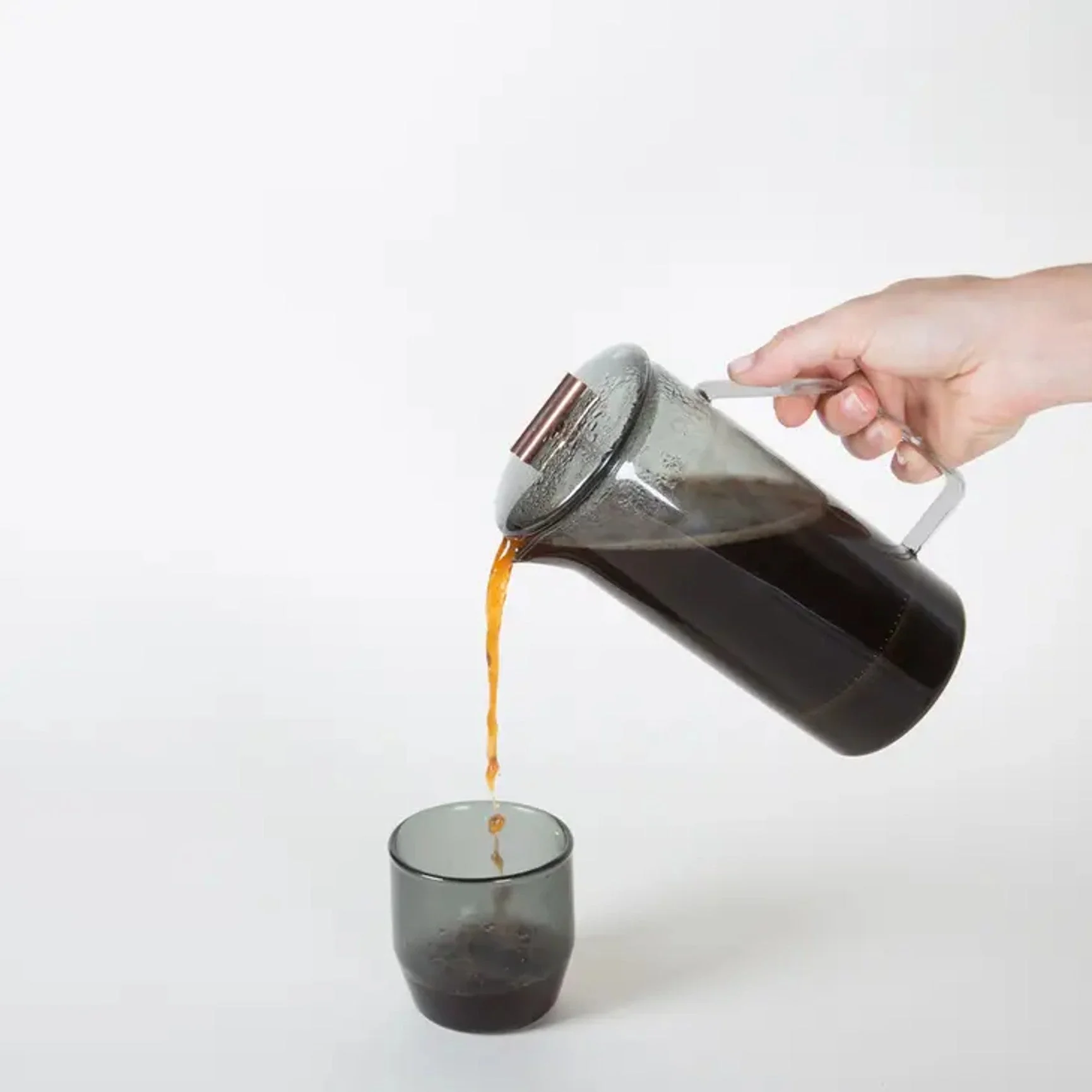 Grey Glass French Press - Image 2