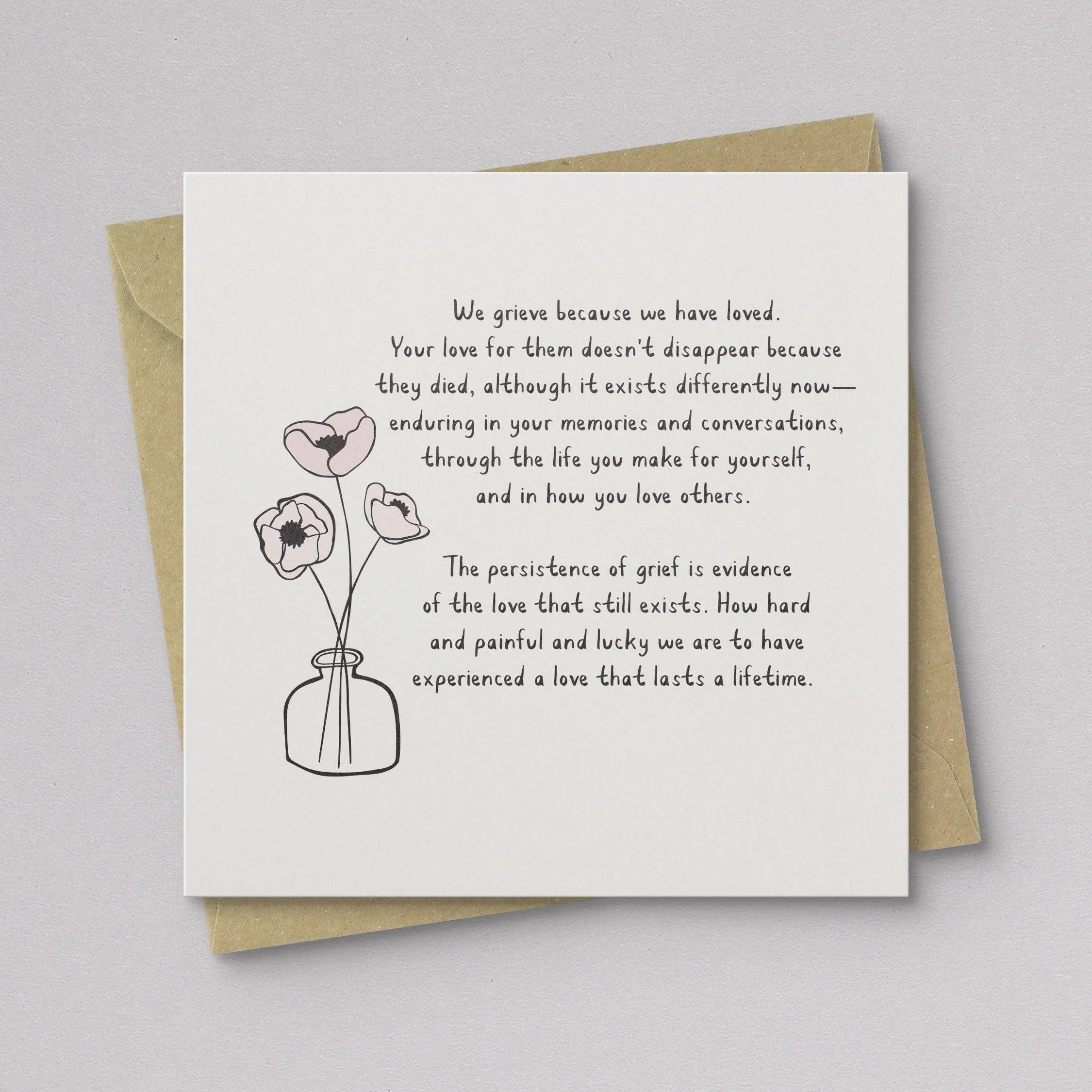 Grief is Love Sympathy Card - Image 2
