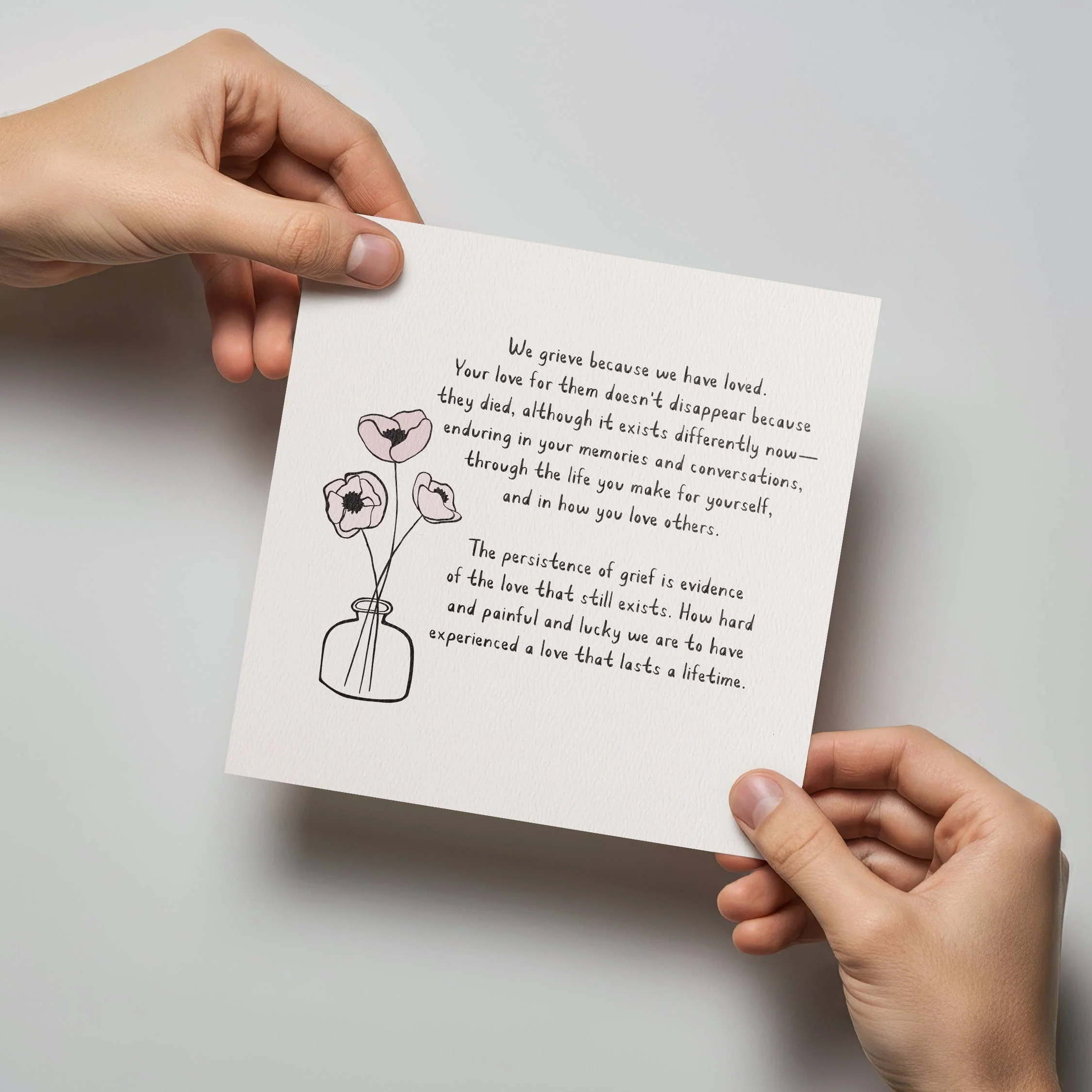 Grief is Love Sympathy Card - Image 3
