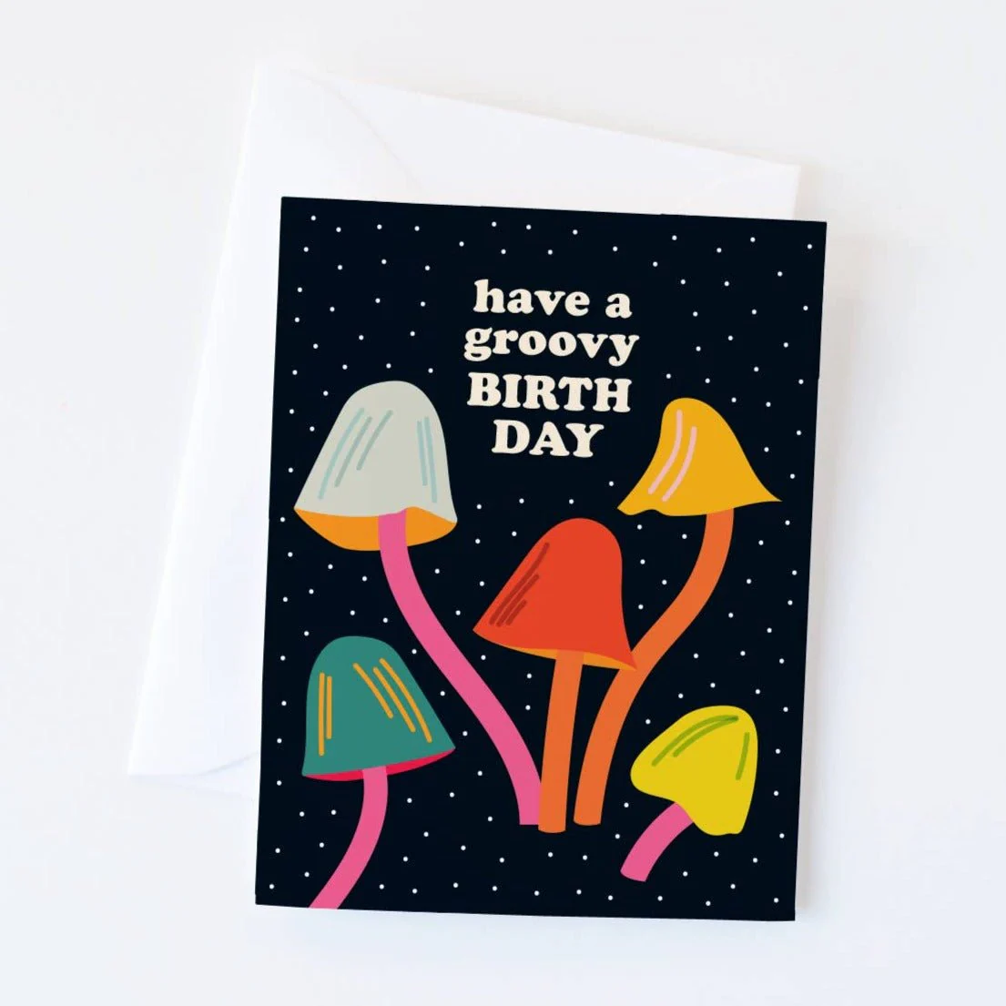 Groovy Mushroom Birthday Card