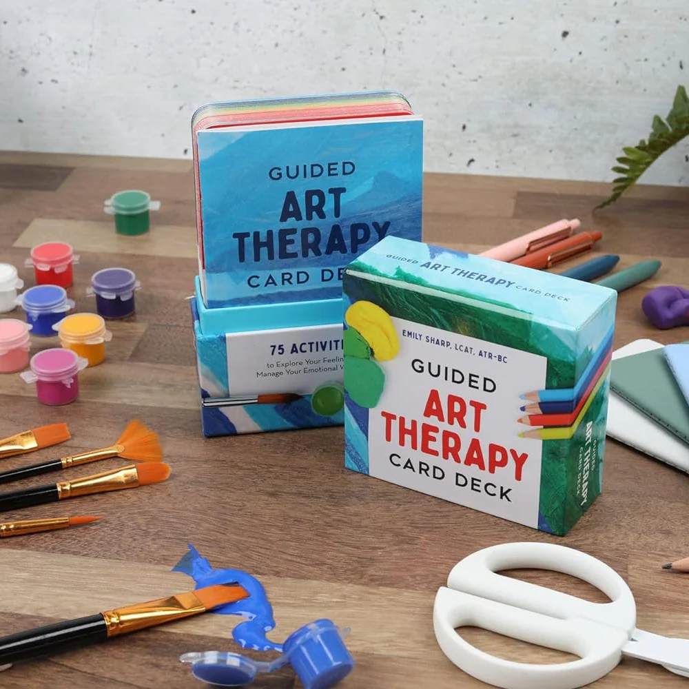Guided Art Therapy Card Deck: 75 Activities to Explore Your Feelings and Manage Your Emotional Well-Being - Image 6