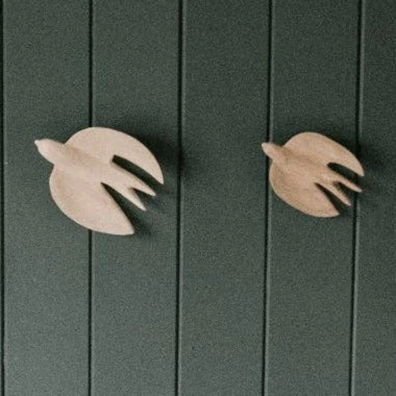 Carved Wood Wall Birds - Image 2