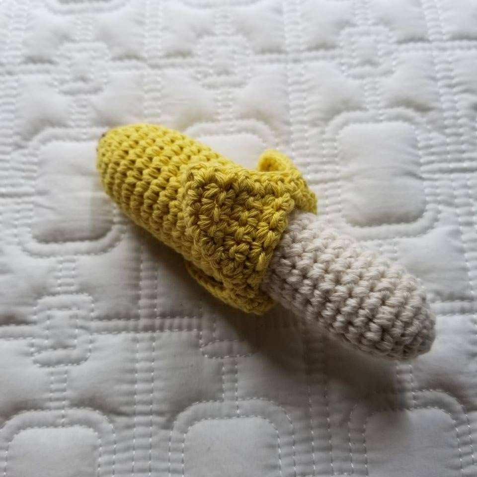 Banana Crocheted Rattle - Image 2