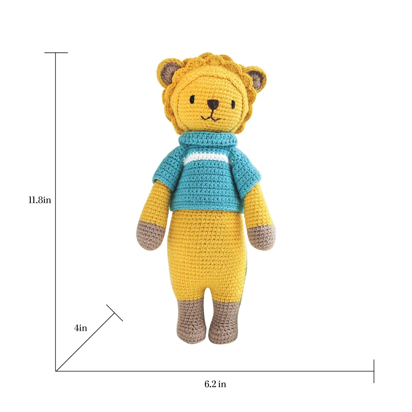Little Knight Leo Crochet Doll - Image 4