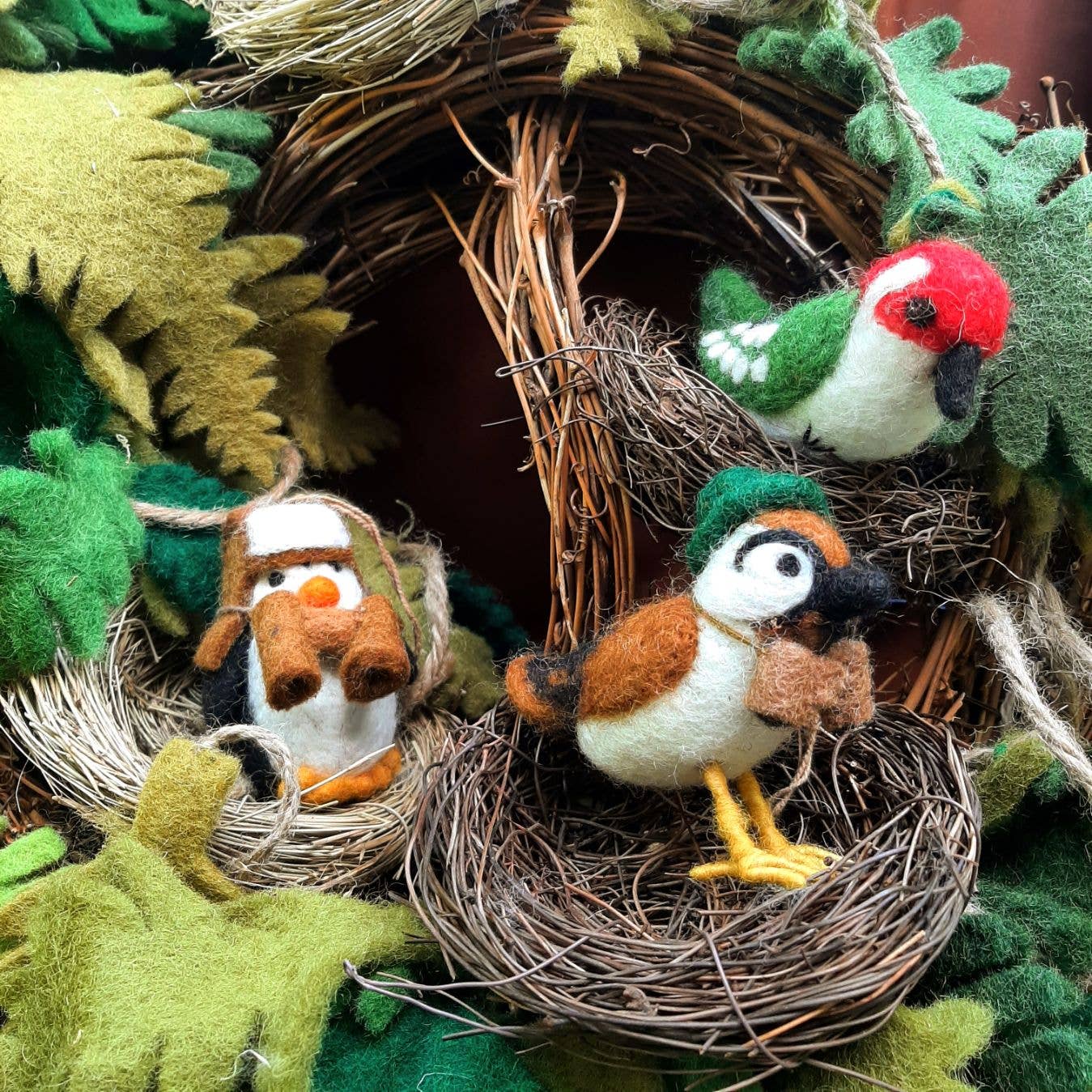 Byron Bird Watcher Felt Ornament - Image 3
