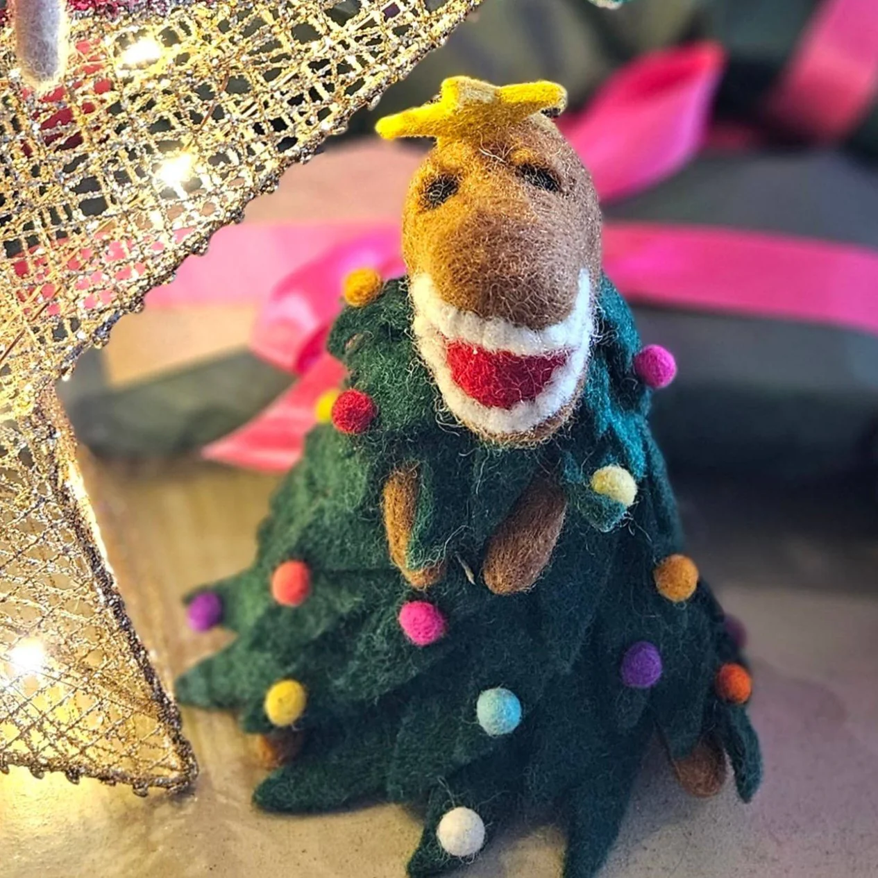 Tree-Rex Felt Tree Topper - Image 2