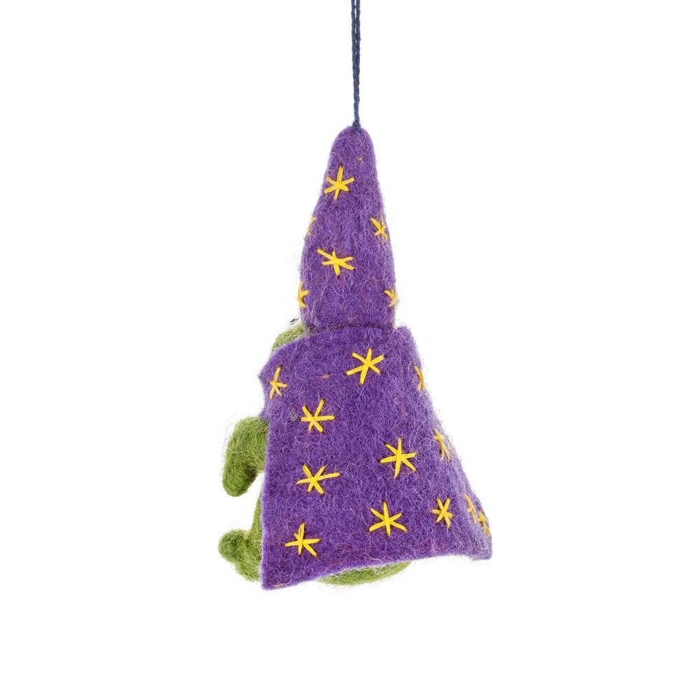 Wizard Frog Felt Ornament - Image 3