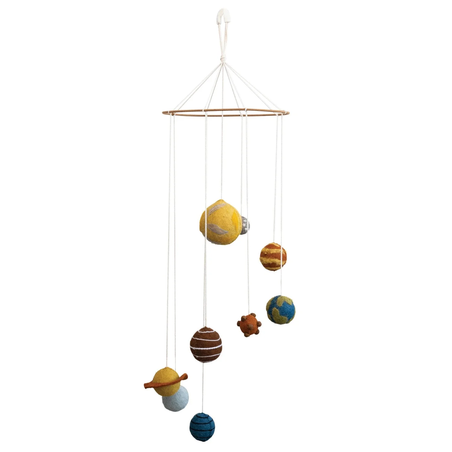 Handmade Wool Felt Planets Mobile - Image 2