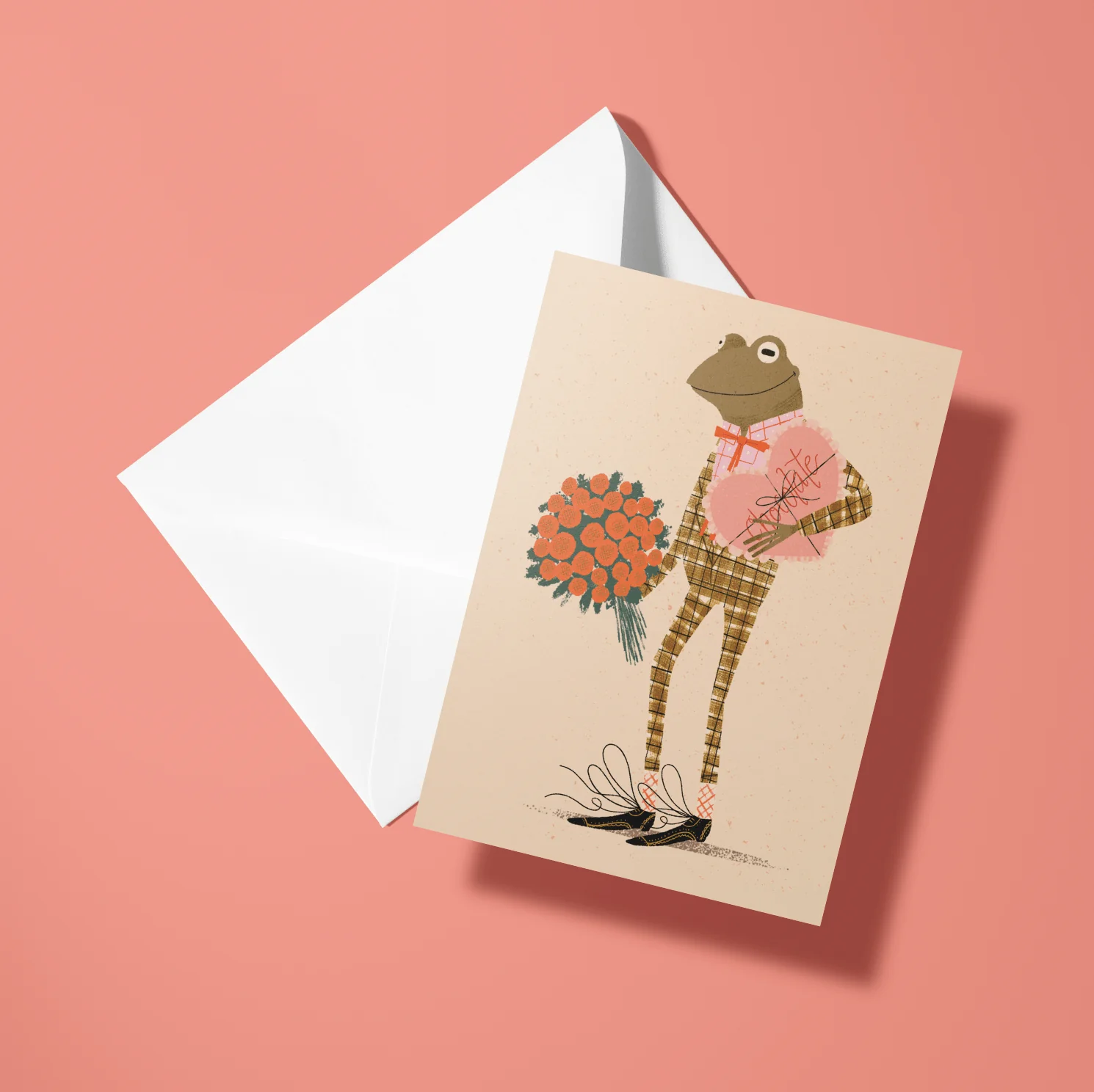 Handsome Frog Valentine Card - Image 2