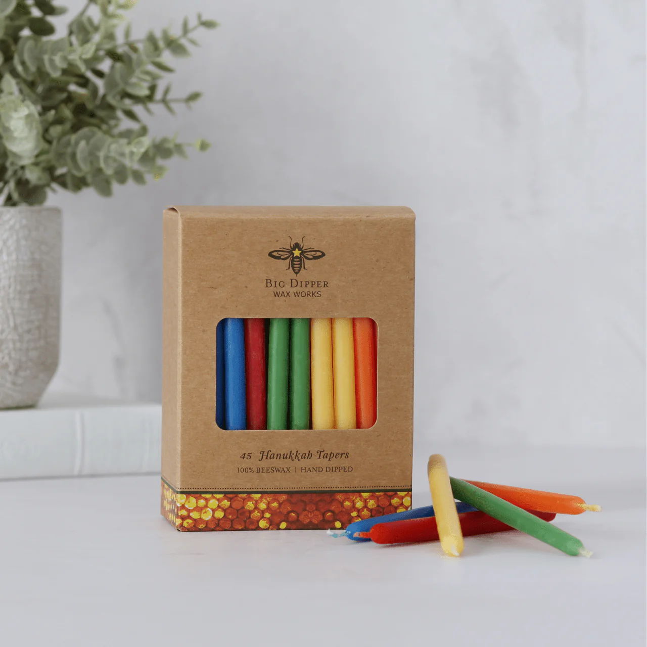 Hanukkah Beeswax Taper Candles - Image 6