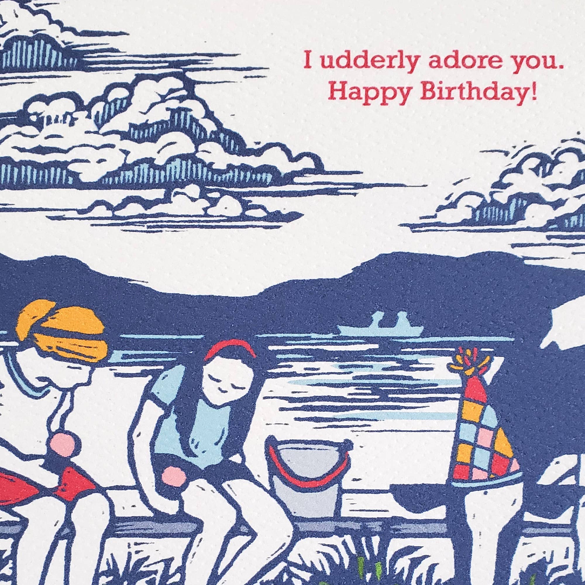 Cow & Ice Cream Birthday Card - Image 2