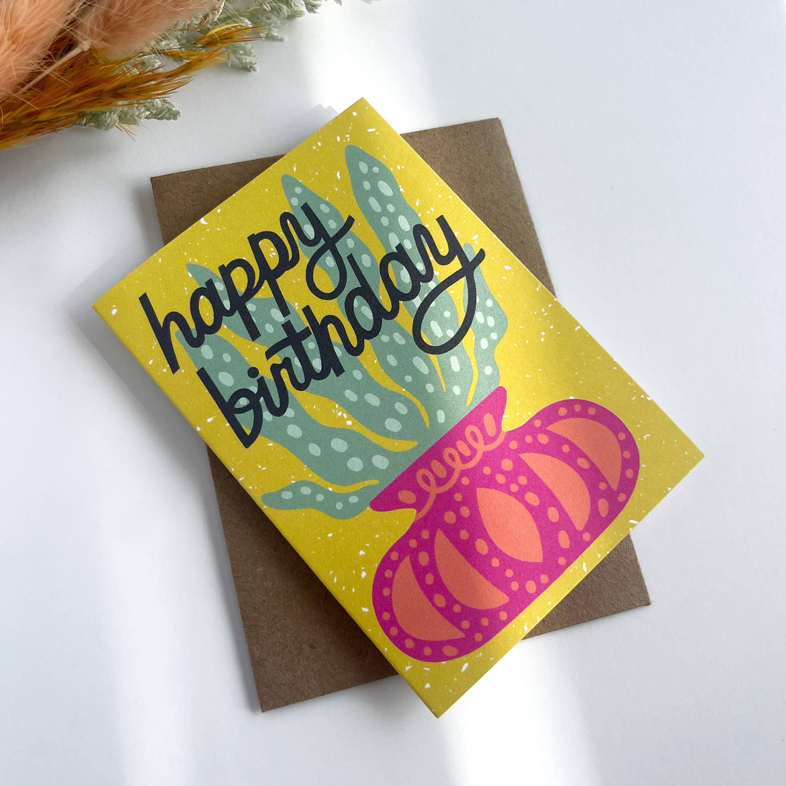 Birthday Snake Plant Mini Card - Image 2