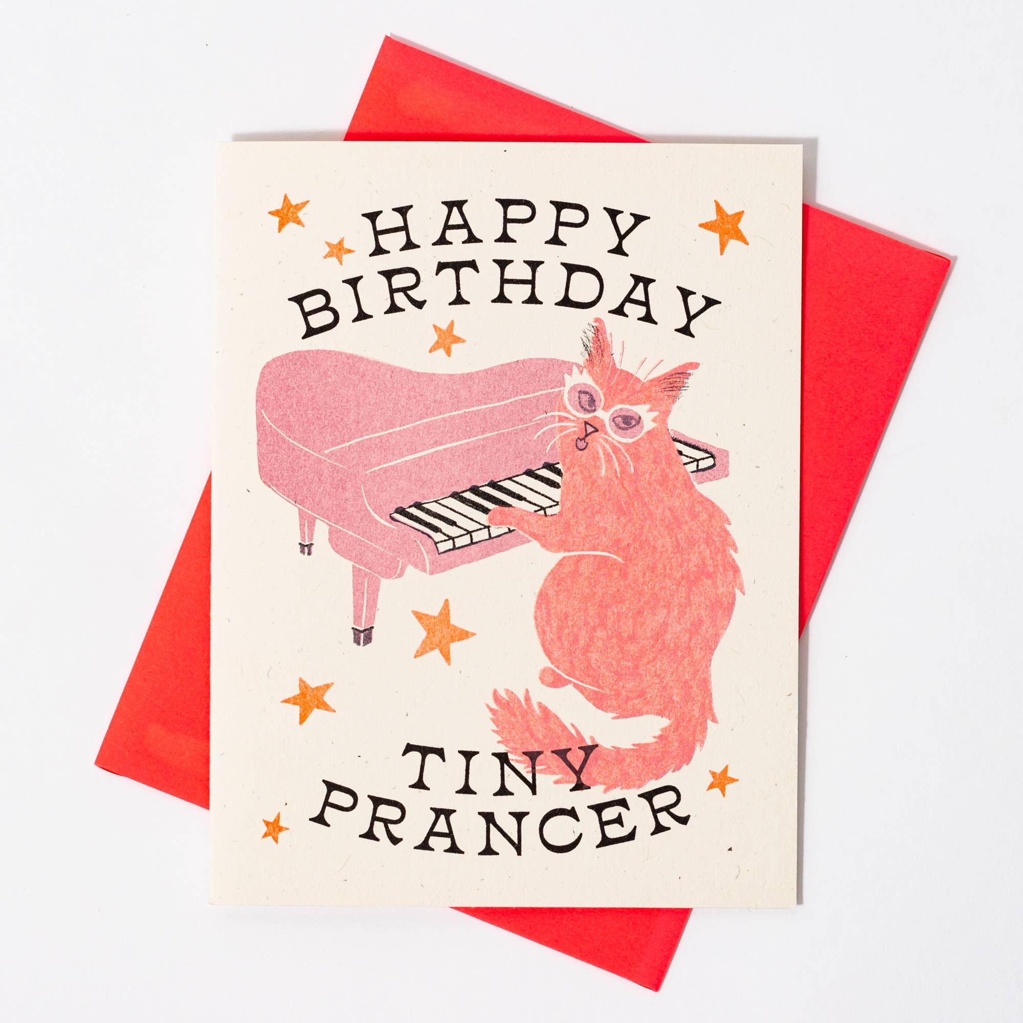Tiny Prancer Cat Birthday Card - Image 2