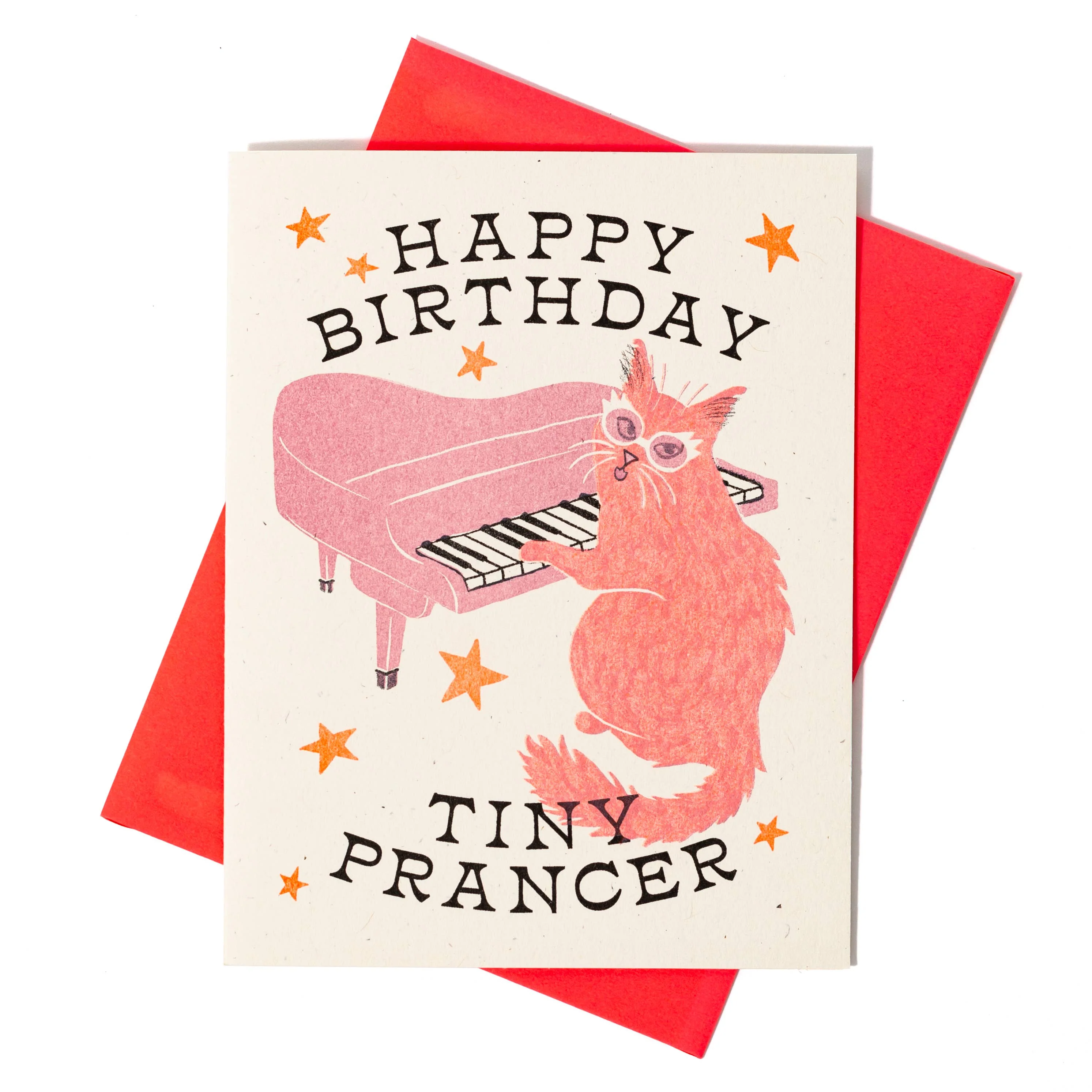 Tiny Prancer Cat Birthday Card - Image 3