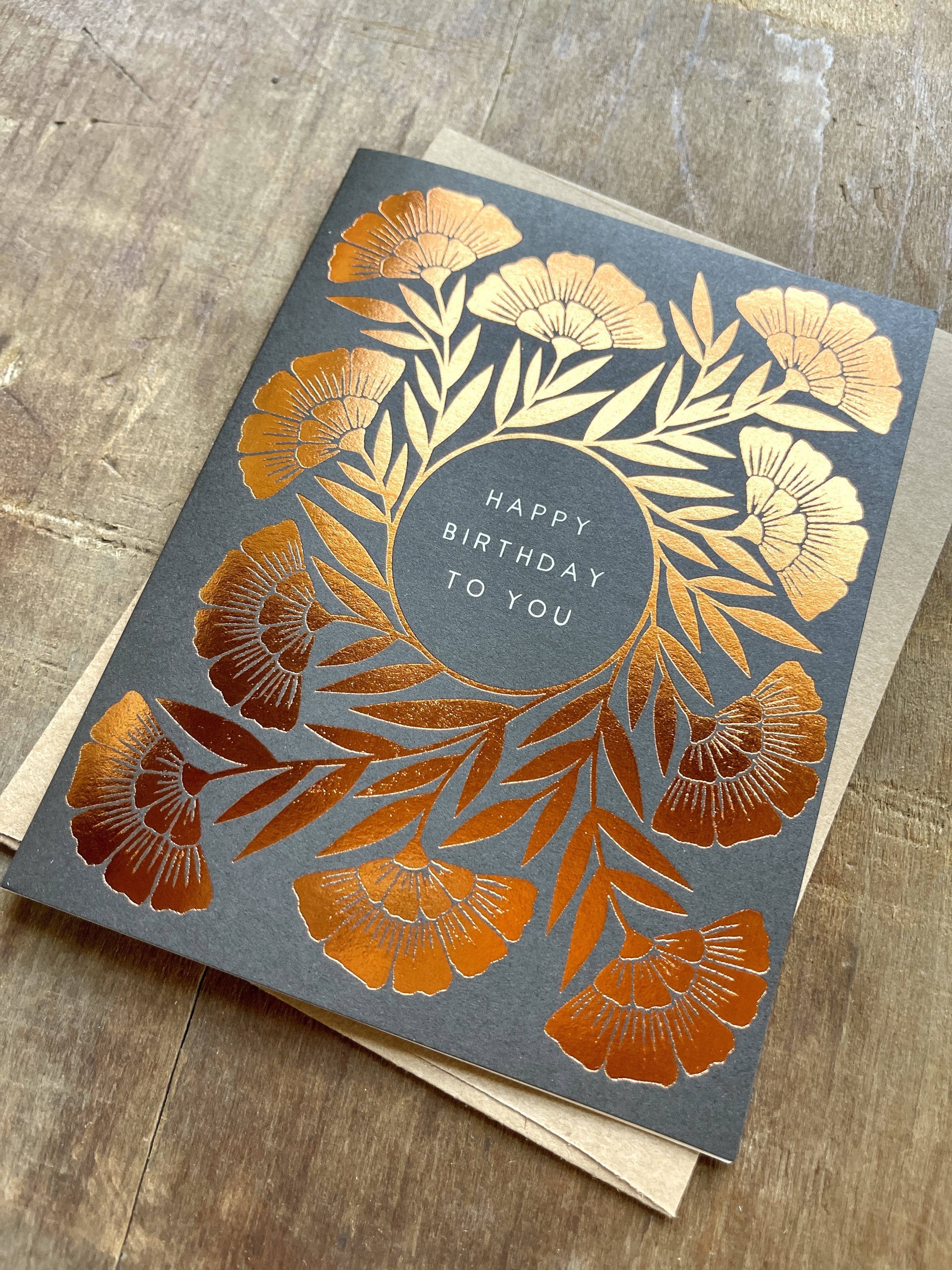 Copper Foil Birthday Card - Image 3