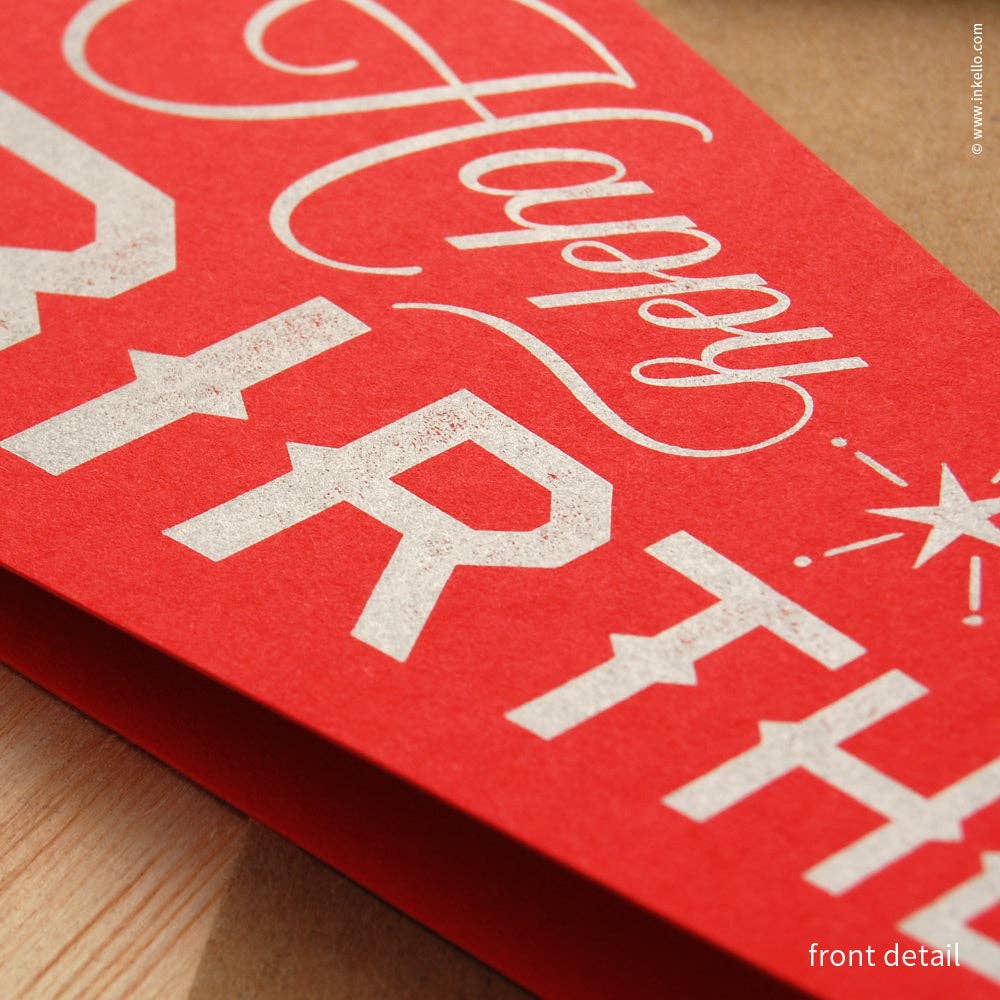 Happy Birthday Triangular Pennant Card - Image 3