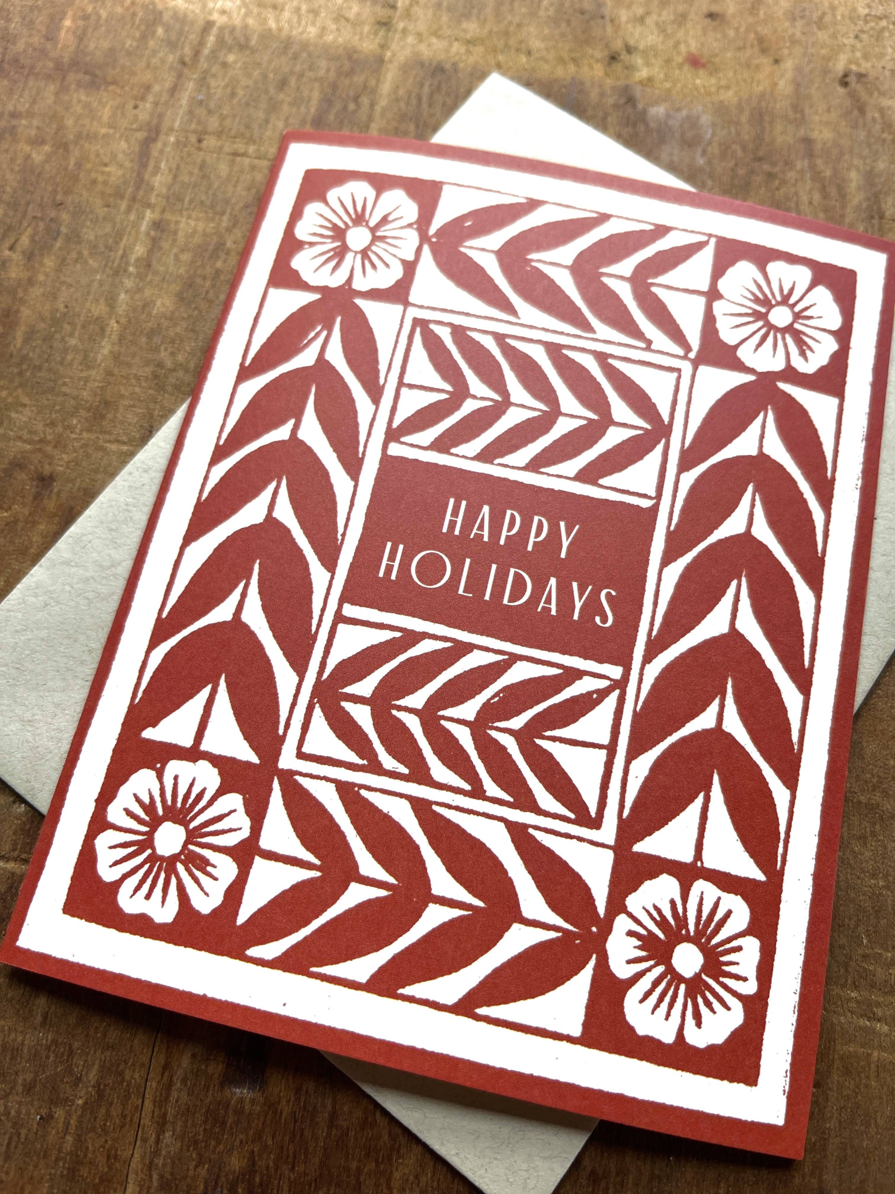 Vine & Flower Holiday Card - Image 10