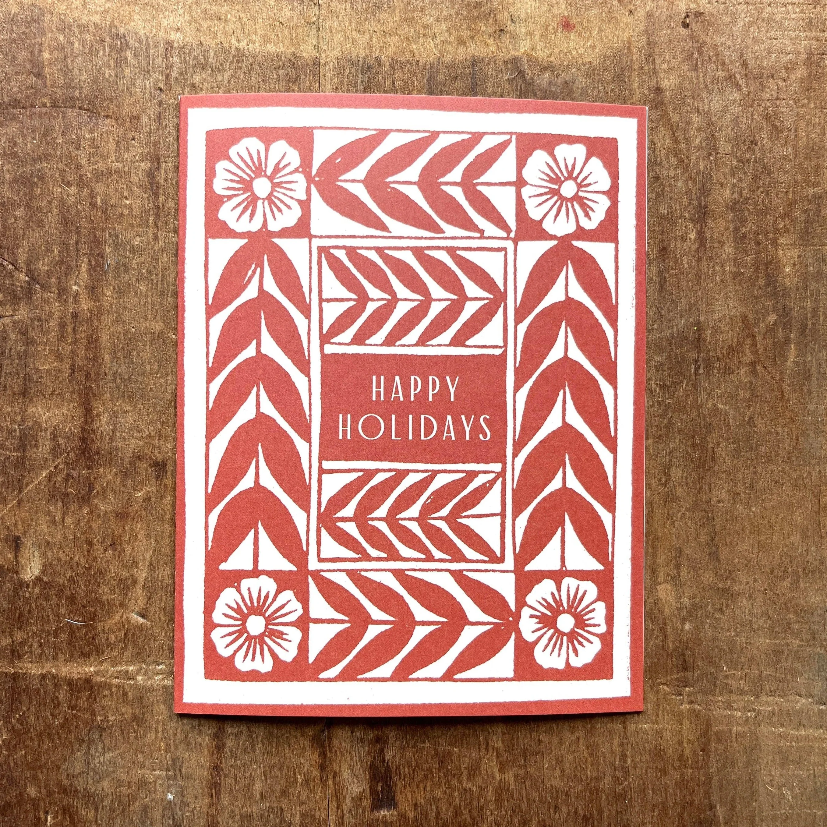 Vine & Flower Holiday Card - Image 2