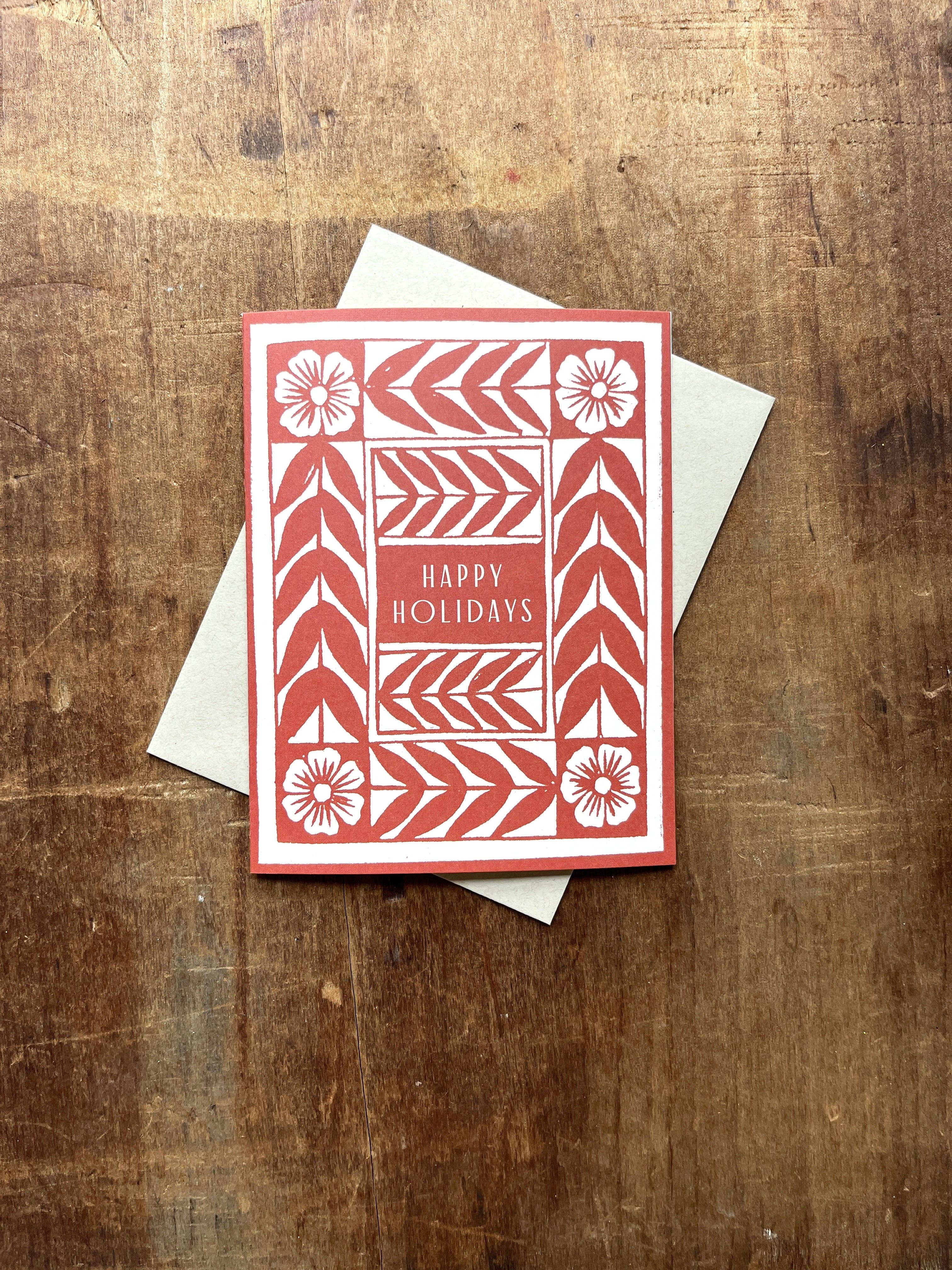 Vine & Flower Holiday Card - Image 3