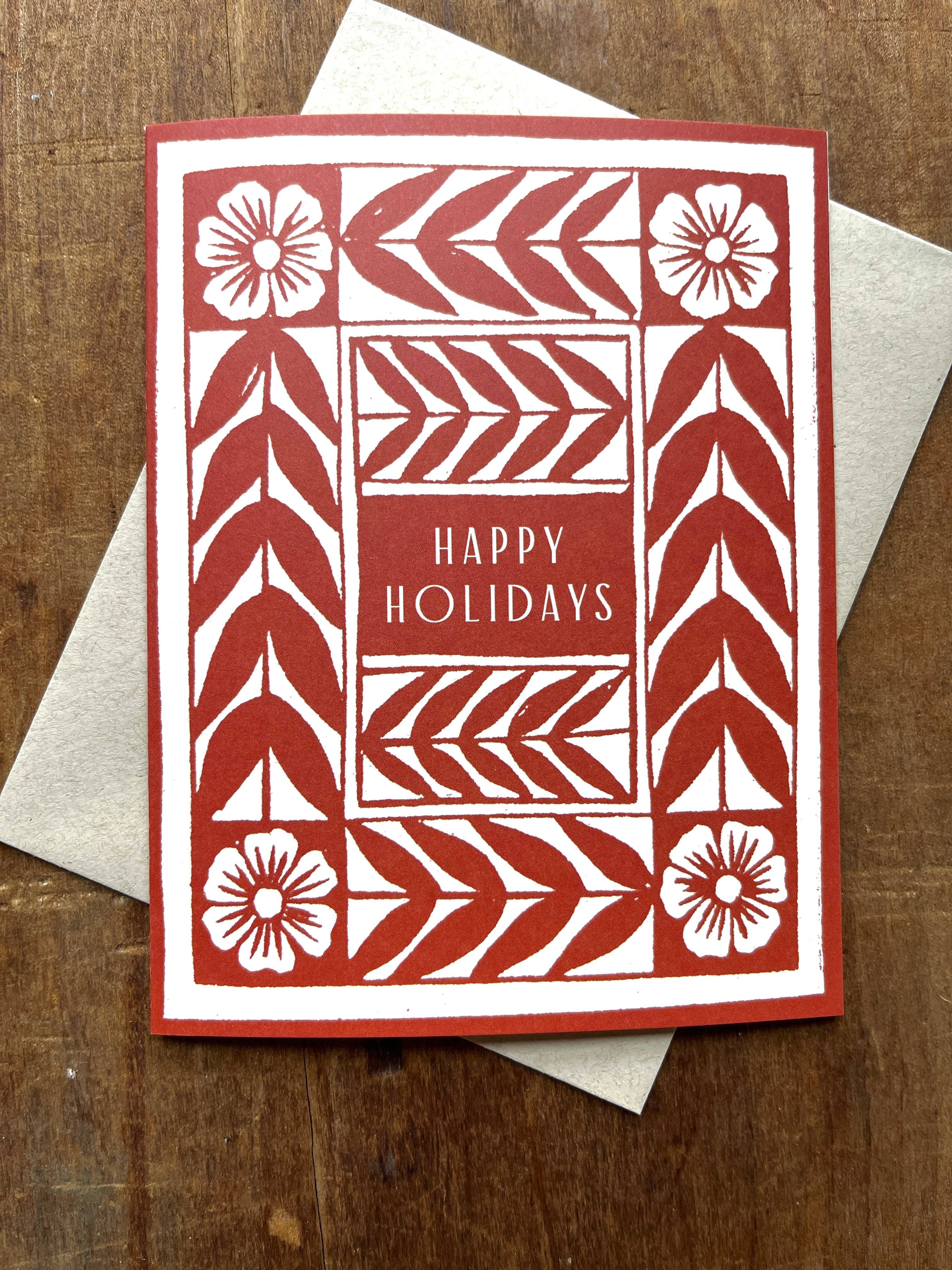 Vine & Flower Holiday Card - Image 4