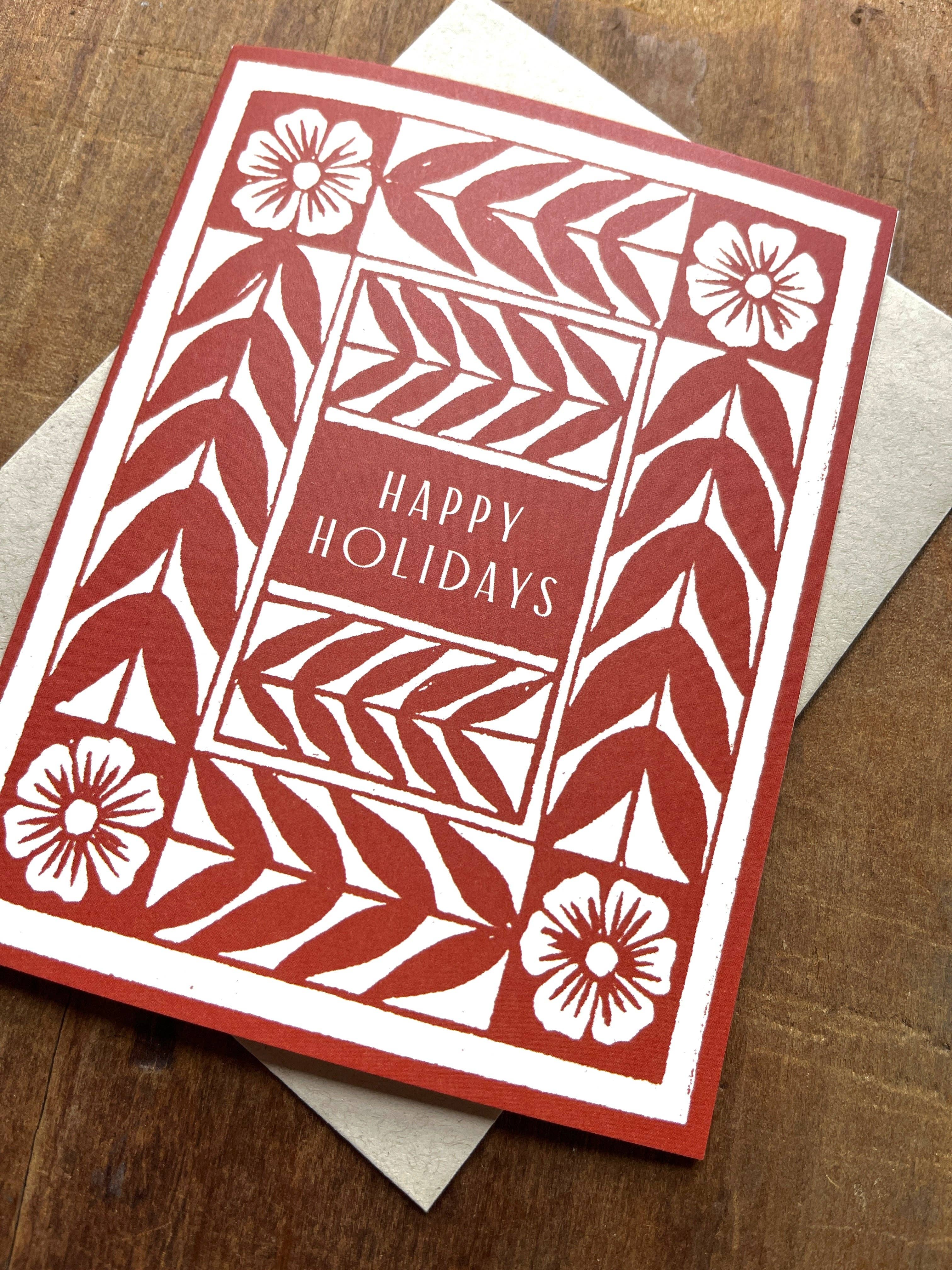 Vine & Flower Holiday Card - Image 5