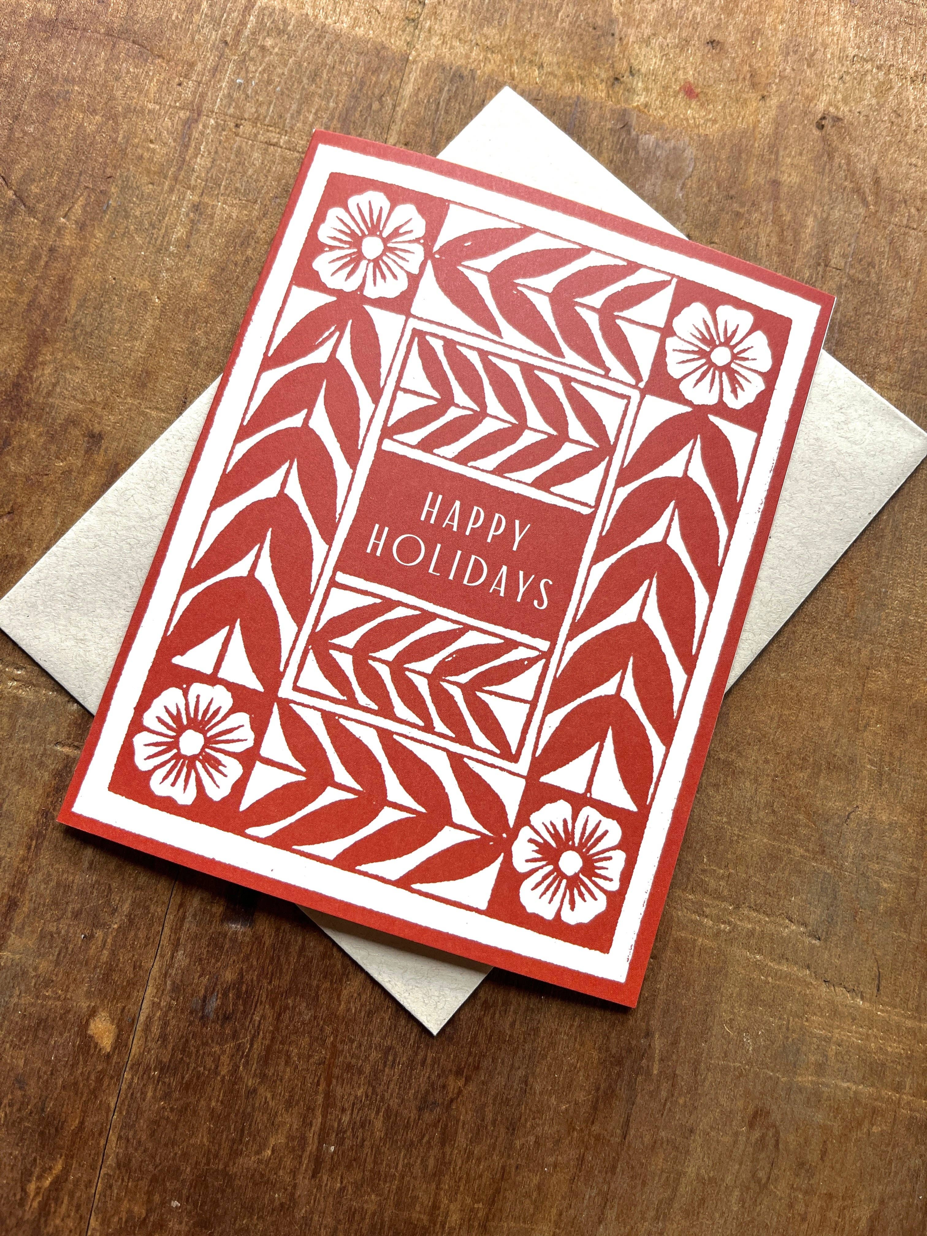 Vine & Flower Holiday Card - Image 6