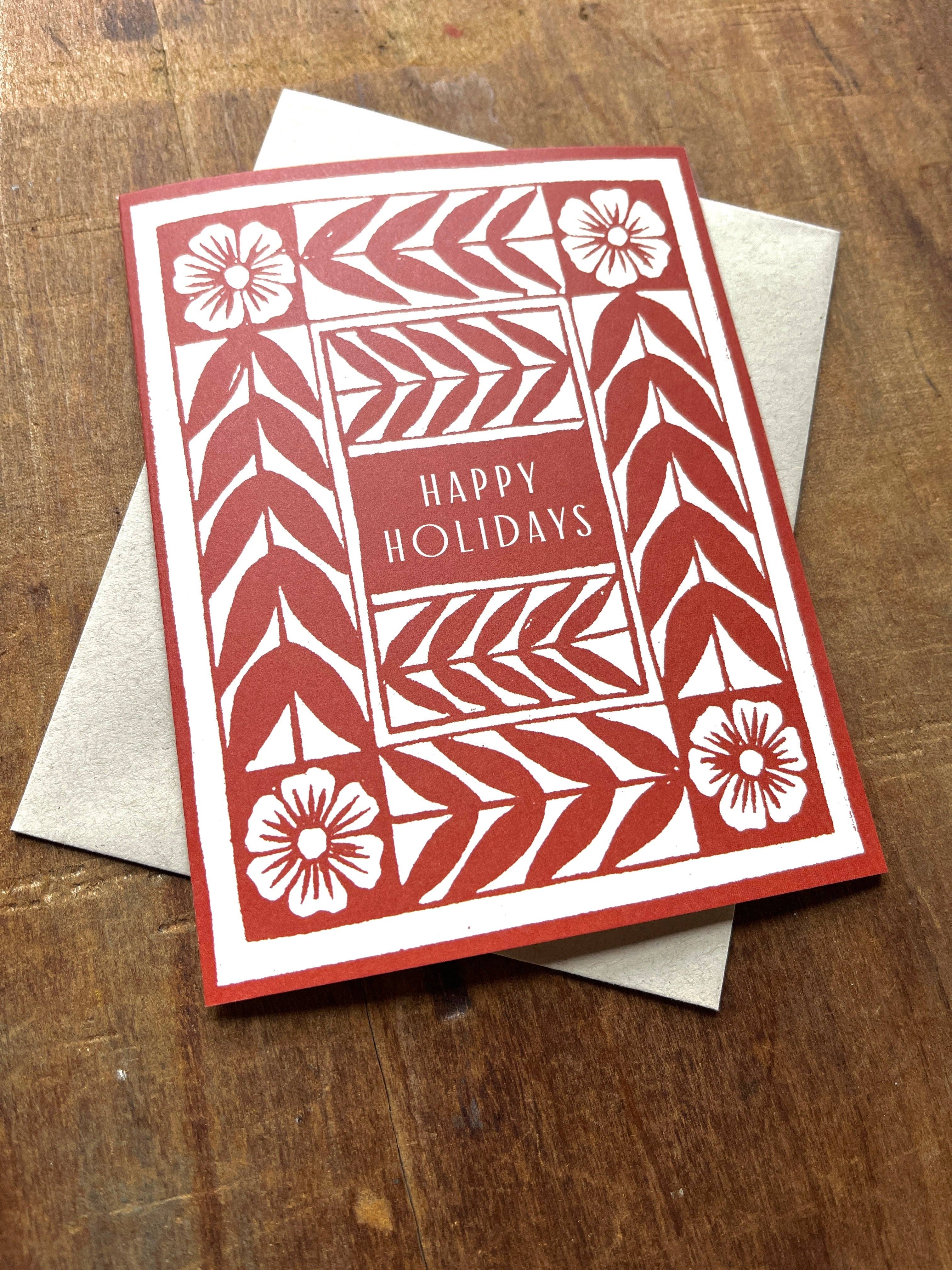 Vine & Flower Holiday Card - Image 8