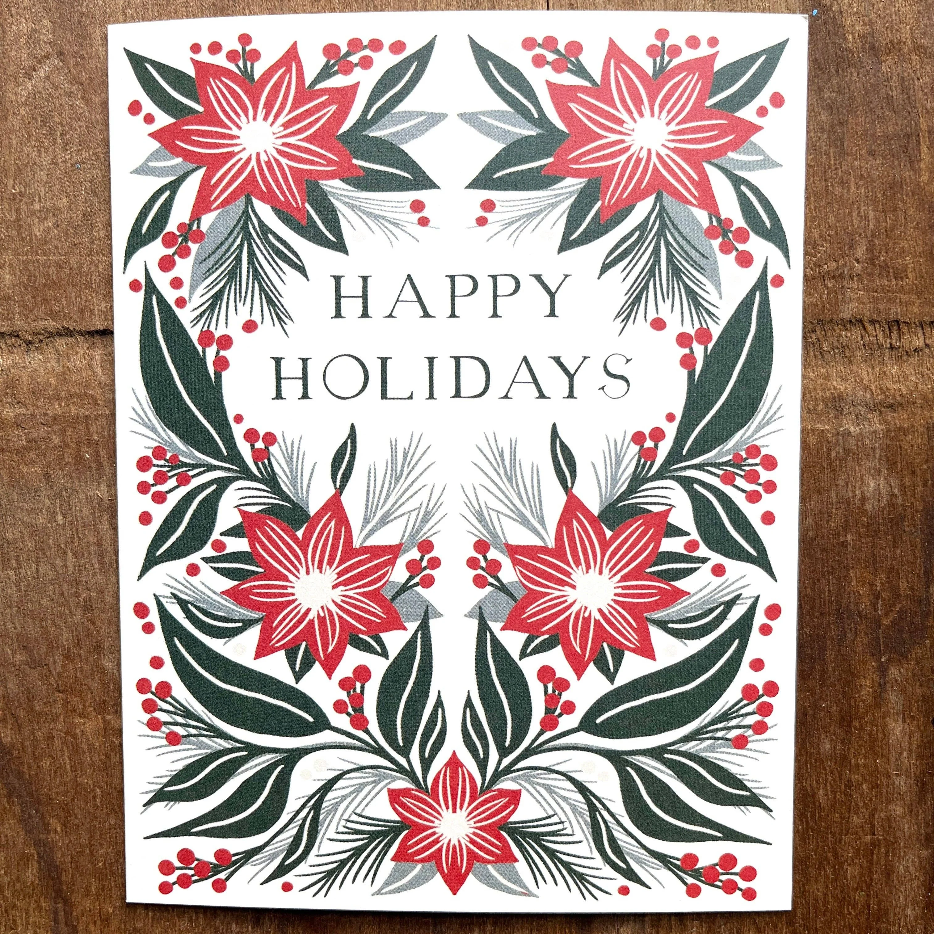 Poinsettia Holiday Card - Image 2