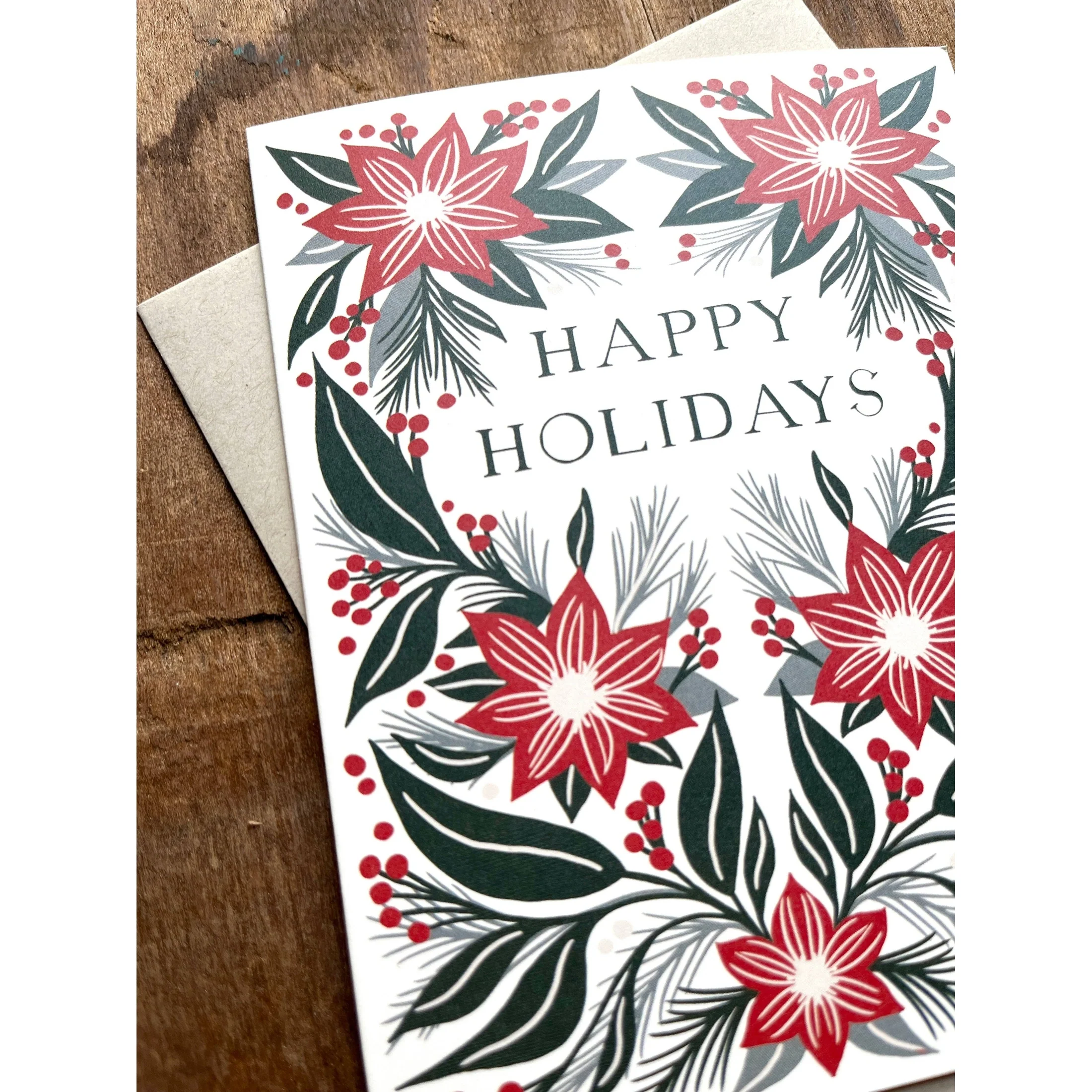 Poinsettia Holiday Card - Image 5