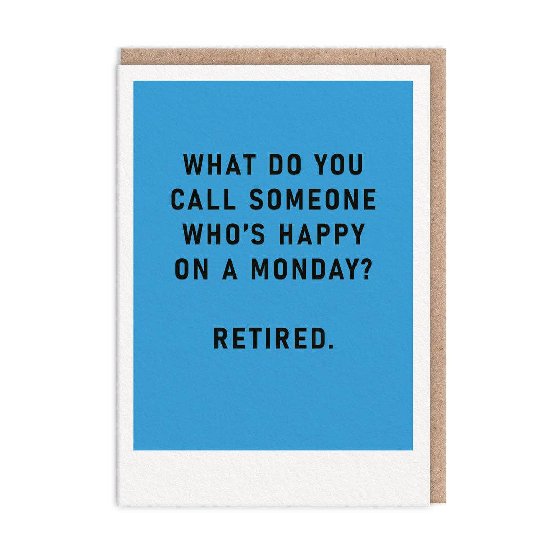 Monday Retirement Congrats Card