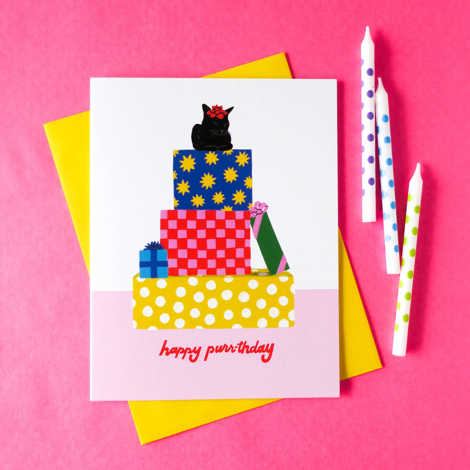 Happy Purrthday Birthday Card - Image 3