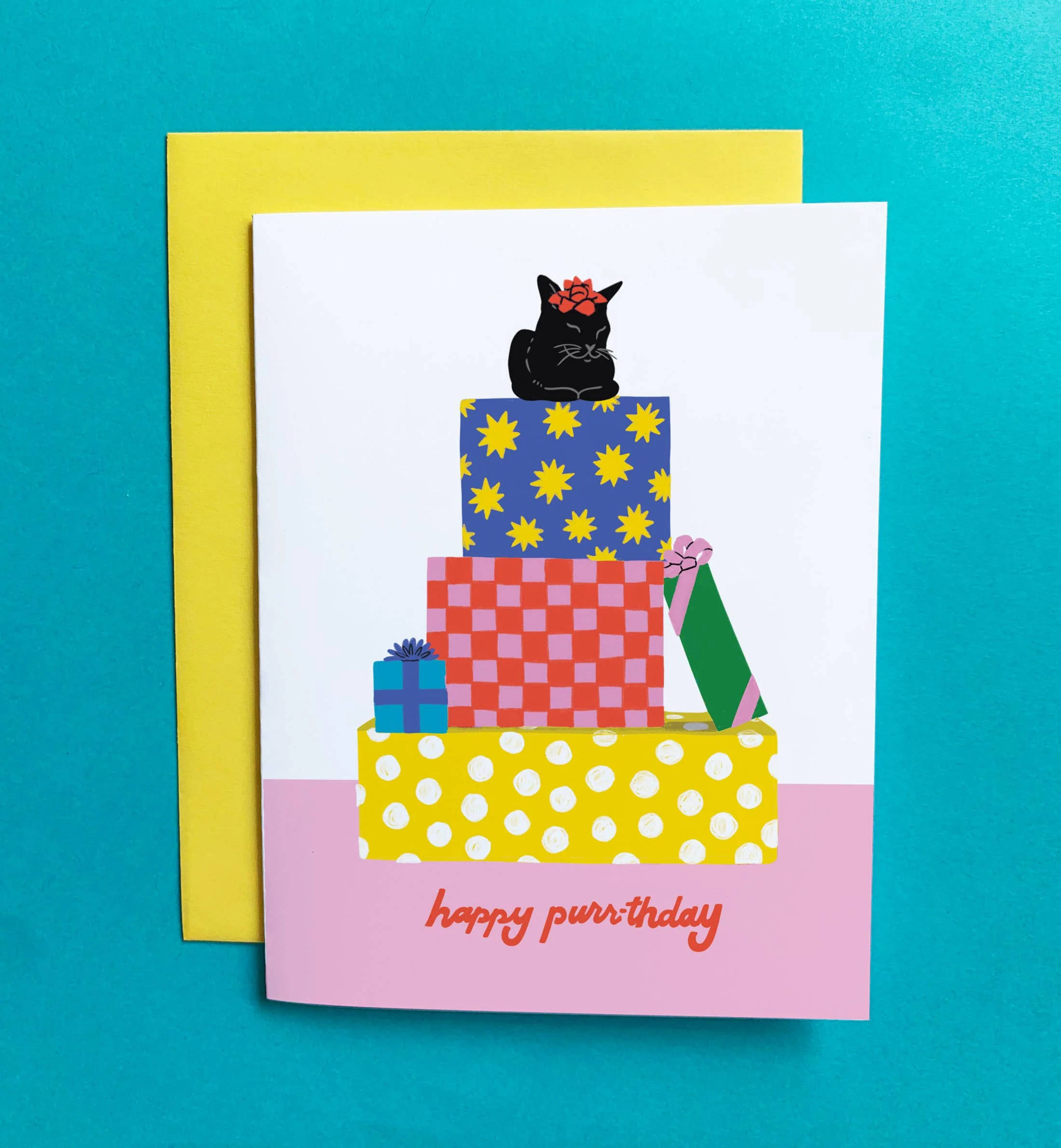 Happy Purrthday Birthday Card - Image 4