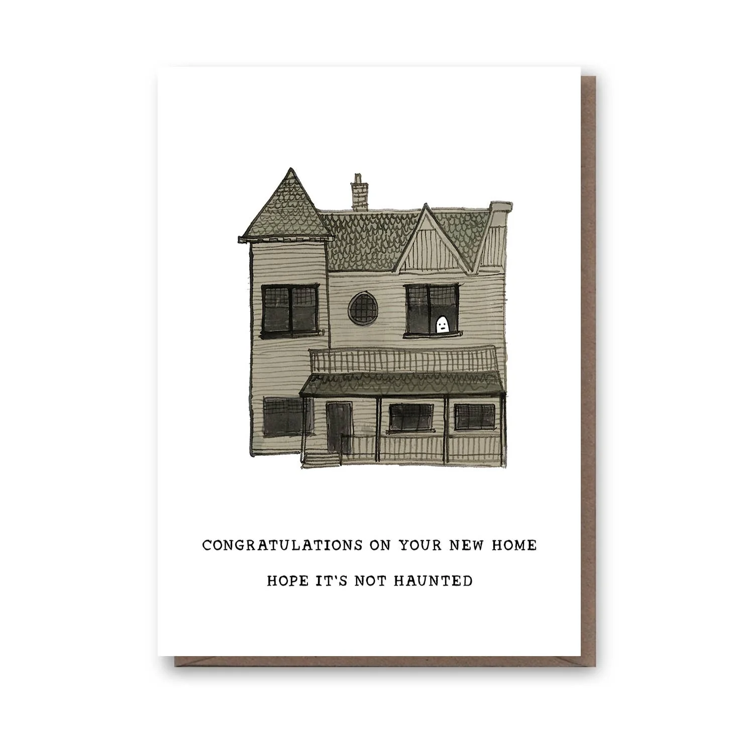 Haunted House Card