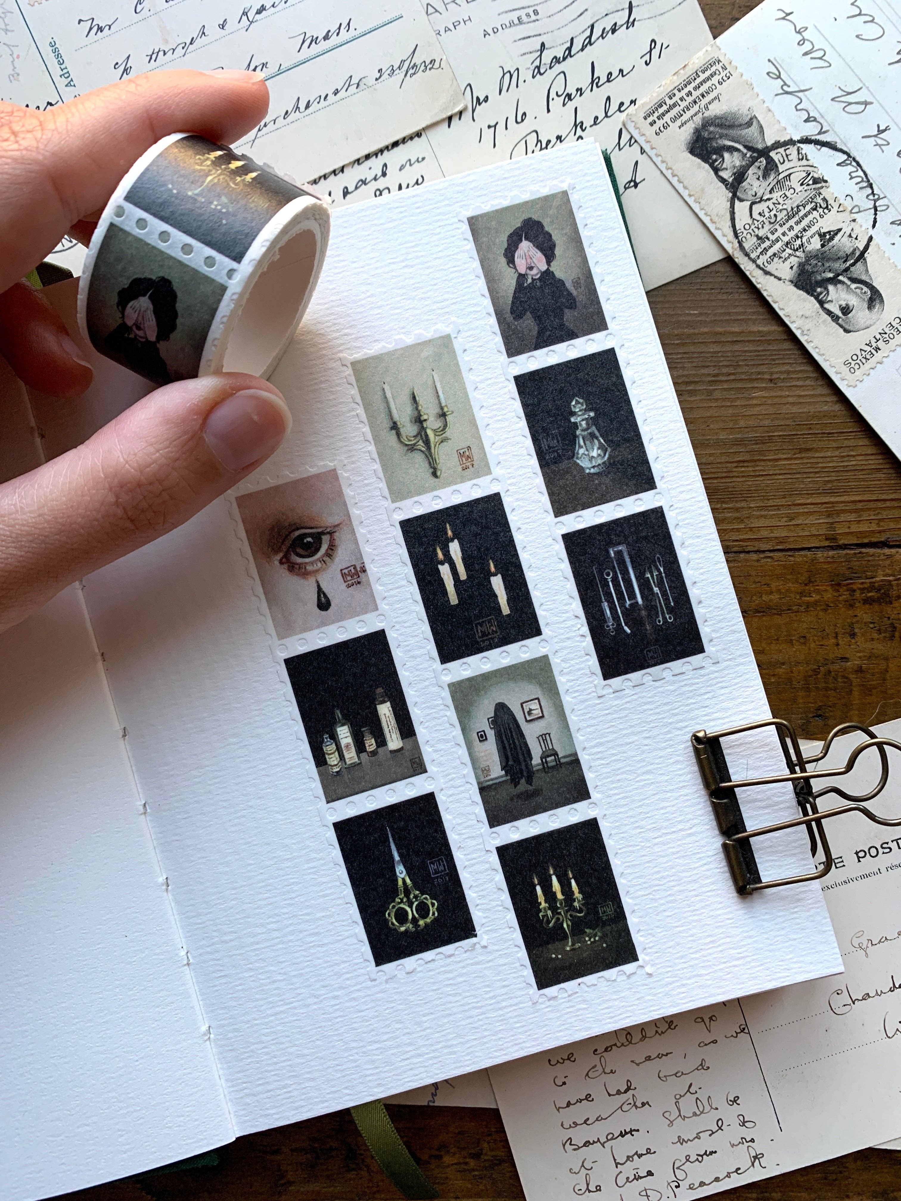 Haunted Victorian Manor Stamp Washi Tape - Image 3