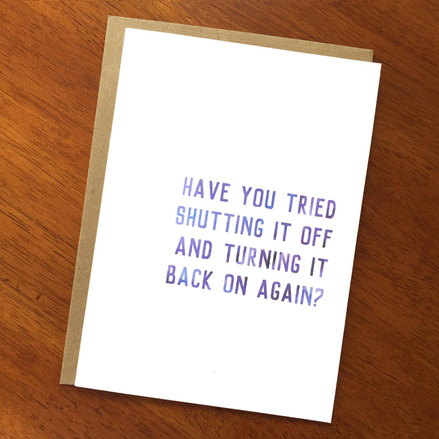 Shutting Off & Turning On Again? Card - Image 3