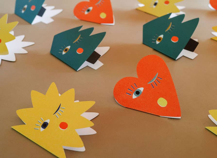 Heart Blink Die Cut Card - Image 3