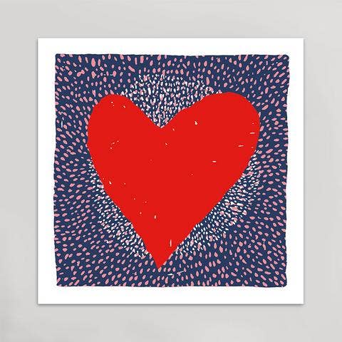 Red Heart Print - Image 2