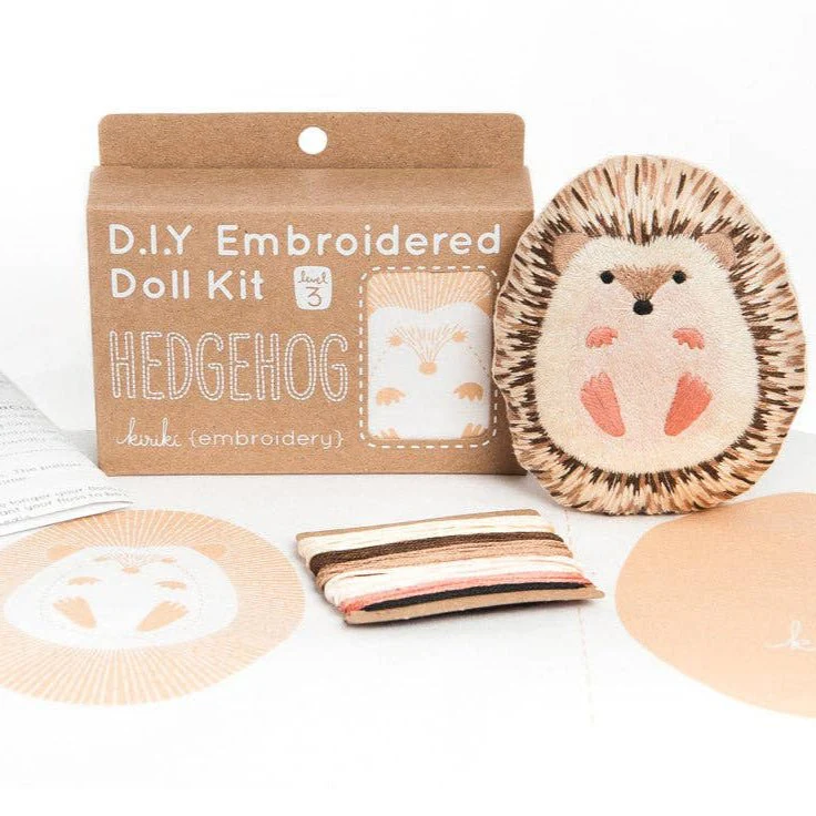 Stuffed Hedgehog  Embroidery Kit - Image 2