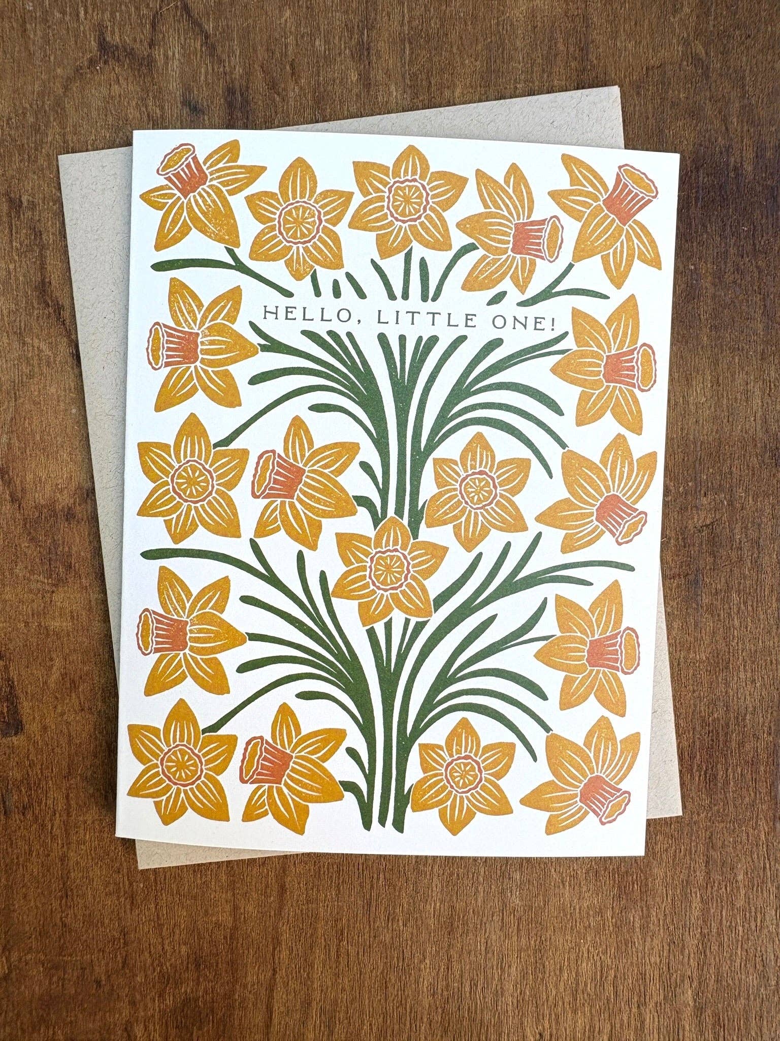 Daffodils Little One Baby Card - Image 2