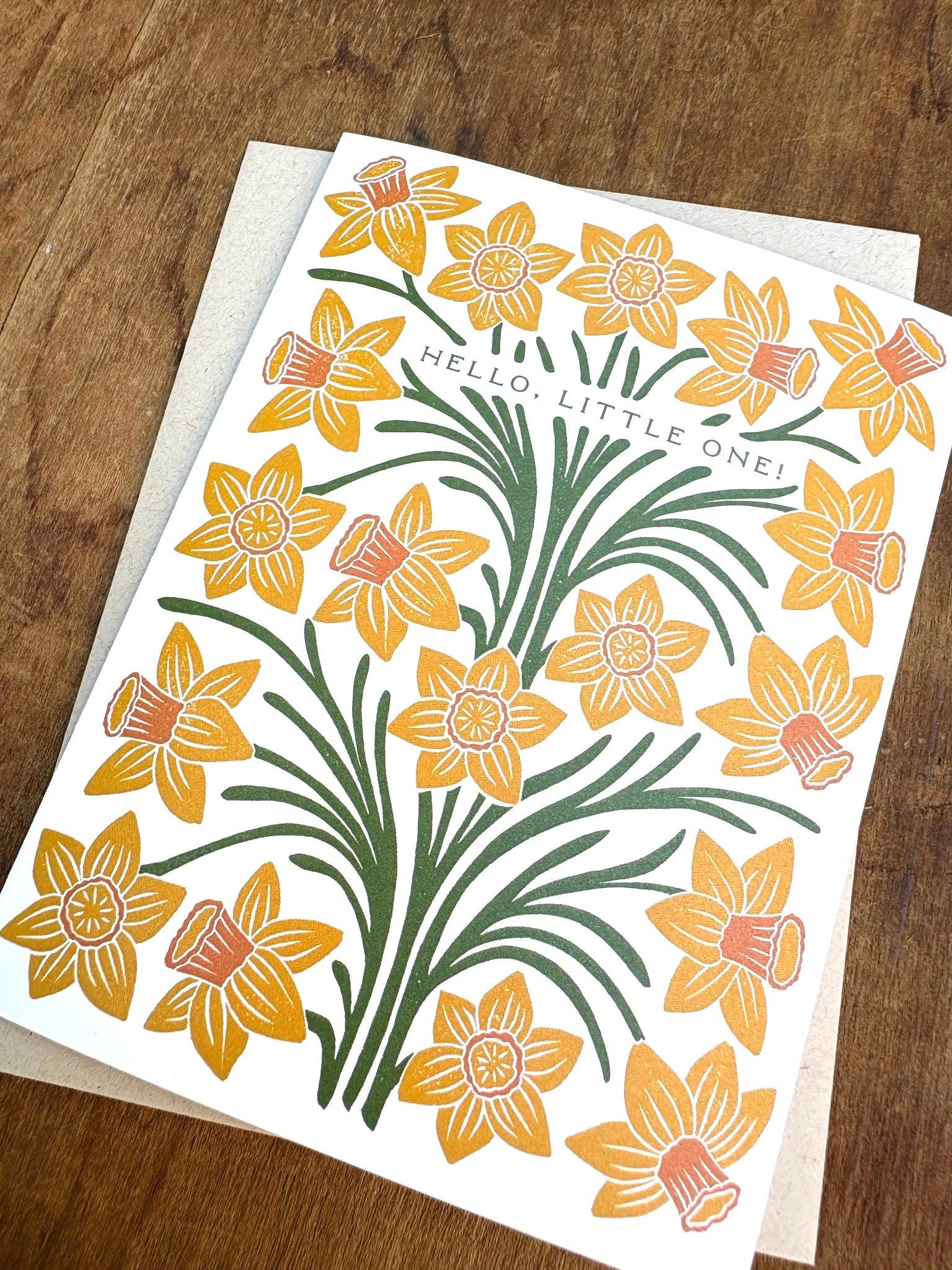 Daffodils Little One Baby Card - Image 3