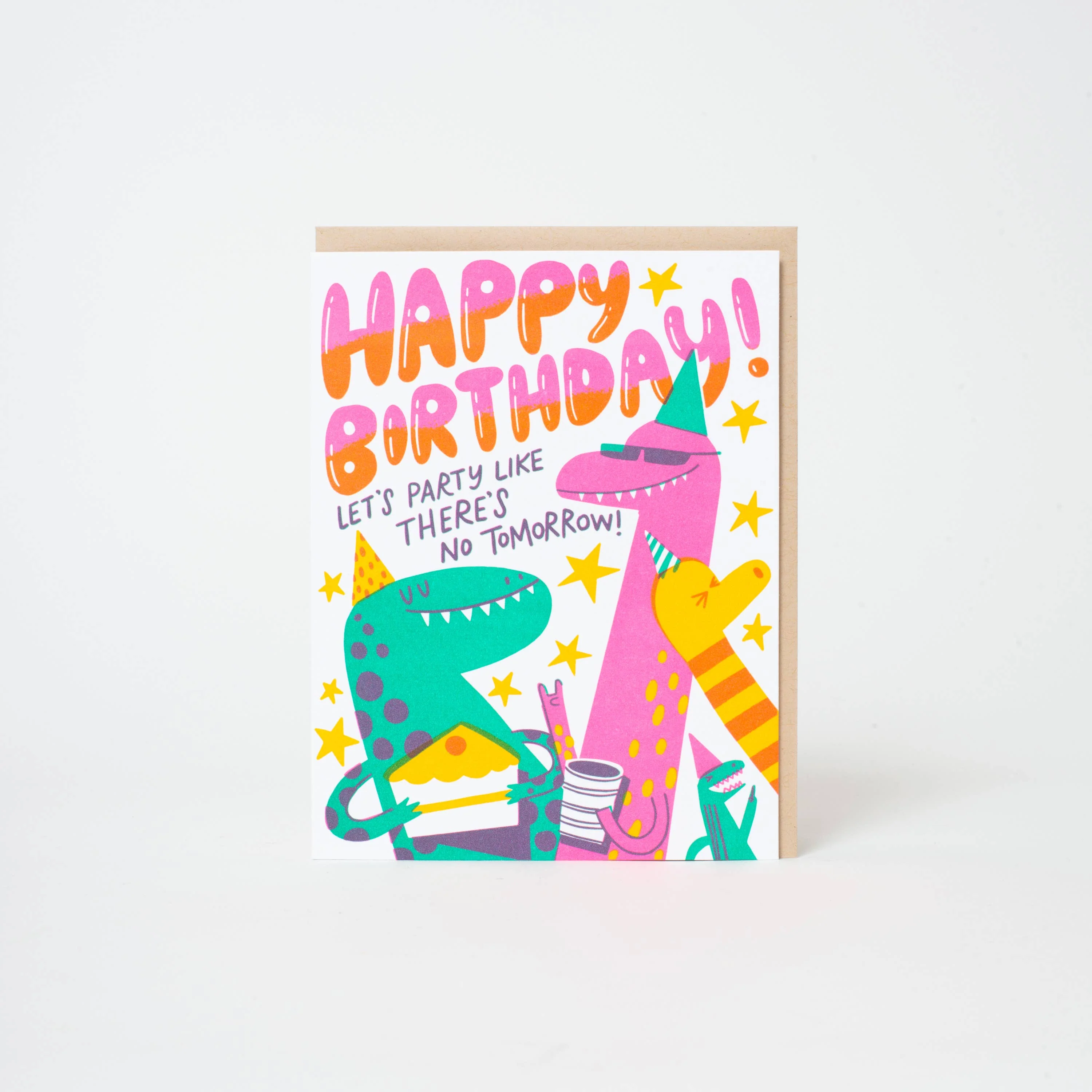 Dino Party Birthday Card